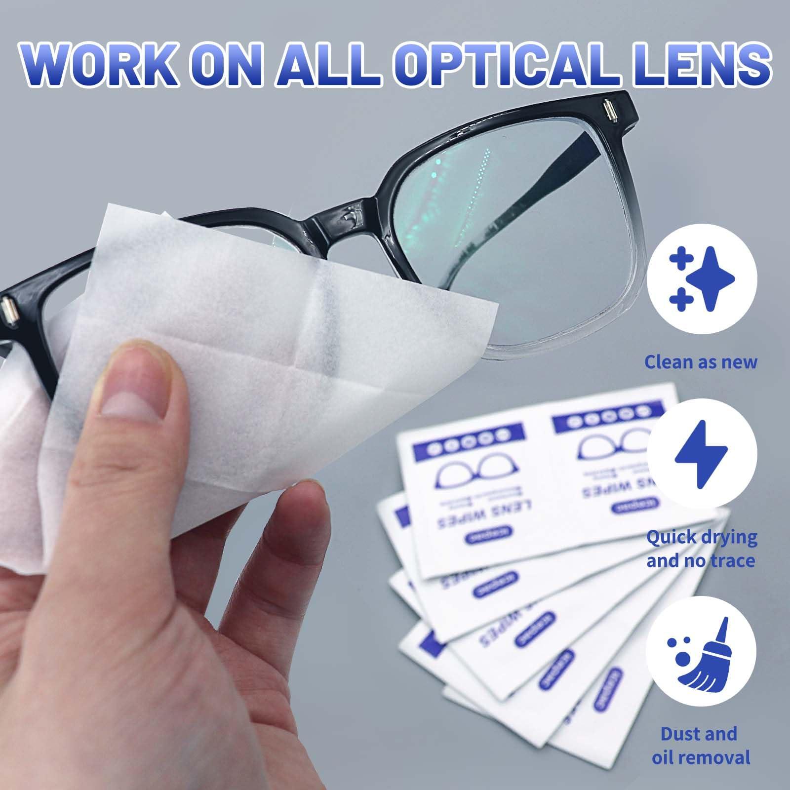 Icepac Lens Wipes for Eyeglasses - 220 Pre-Moistened Individual Wrapped Eye Glasses Cleaning Wipes | Glasses Cleaner Safely Cleans Glasses, Sunglasses, Phone Screen, Electronics & Camera Lens - Image 4