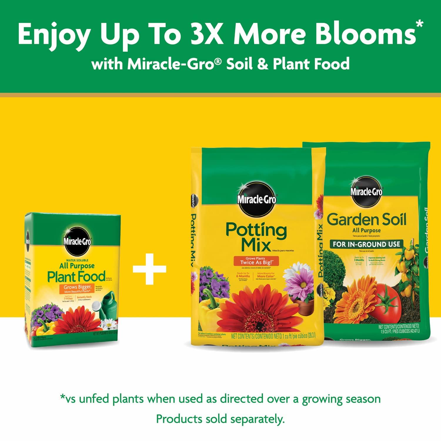 Miracle-Gro Water Soluble All Purpose Plant Food, Plant Fertilizer for Indoor or Outdoor Plants, Roses, Flowers, Houseplants, Vegetables and Trees, 10 lb. - Image 12