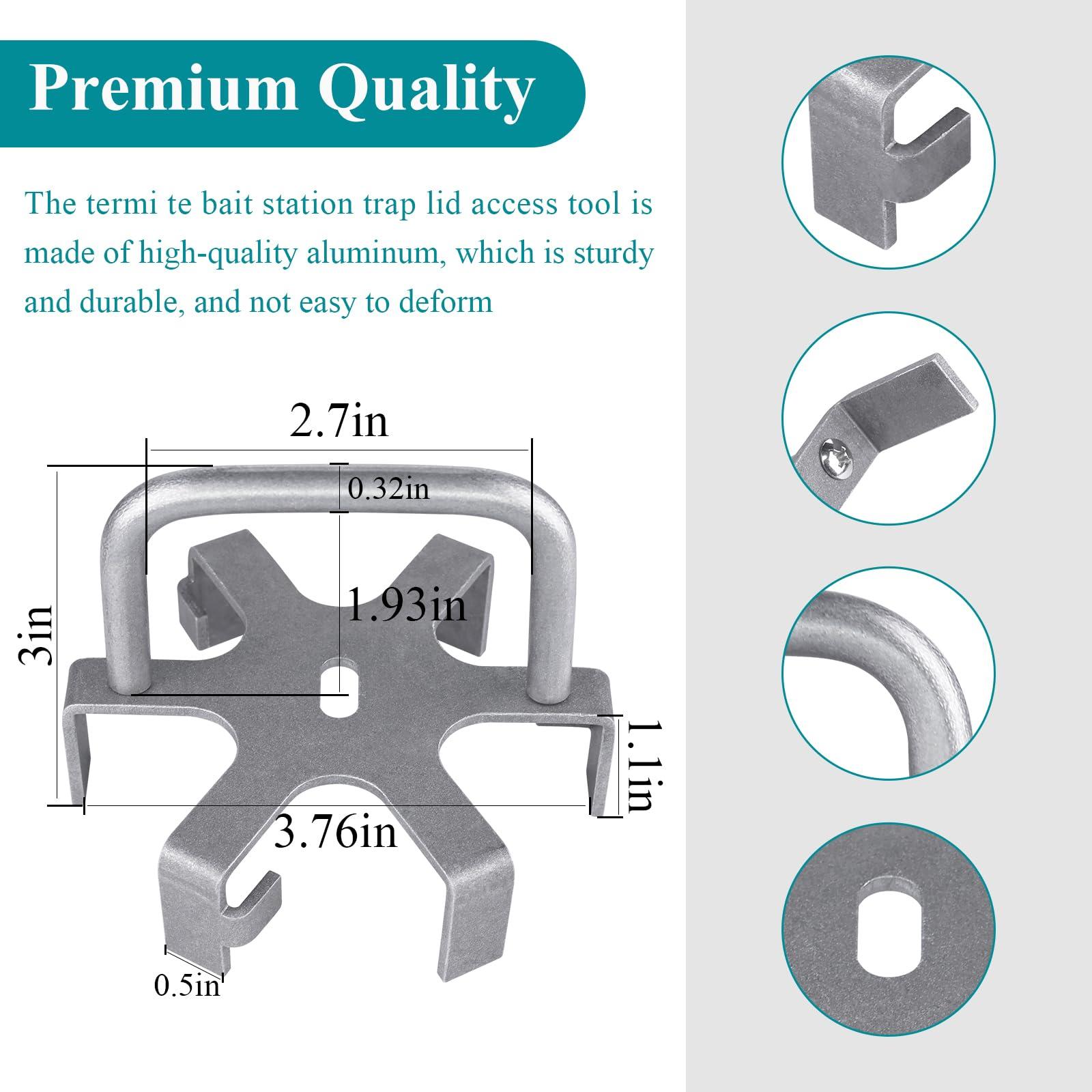 Metal Spider Access Tool, Lid Removal Tool Fit for Advance Termi te Bait Stations, Easily and Bulk Open Your Termi te Bait Stations Trap Lid (Access Tool) - Image 2