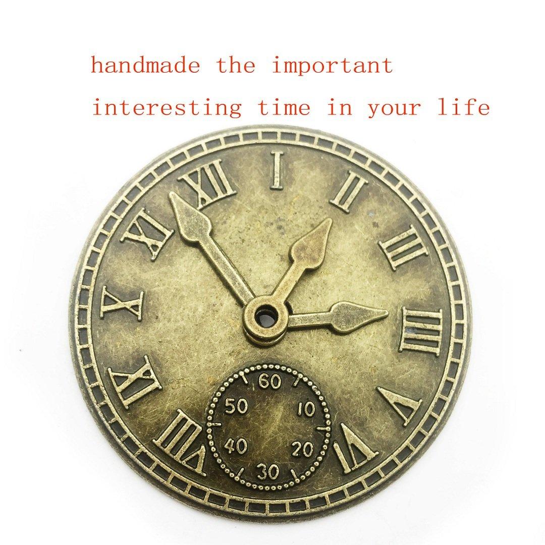 30pcs Antique Bronze Mix Skeleton Steampunk Clock Face Watch Gear Cog Wheel Pendant Charms Jewelry Making DIY Steampunk Gear Pendant Charms Wholesale (M071) - Image 5