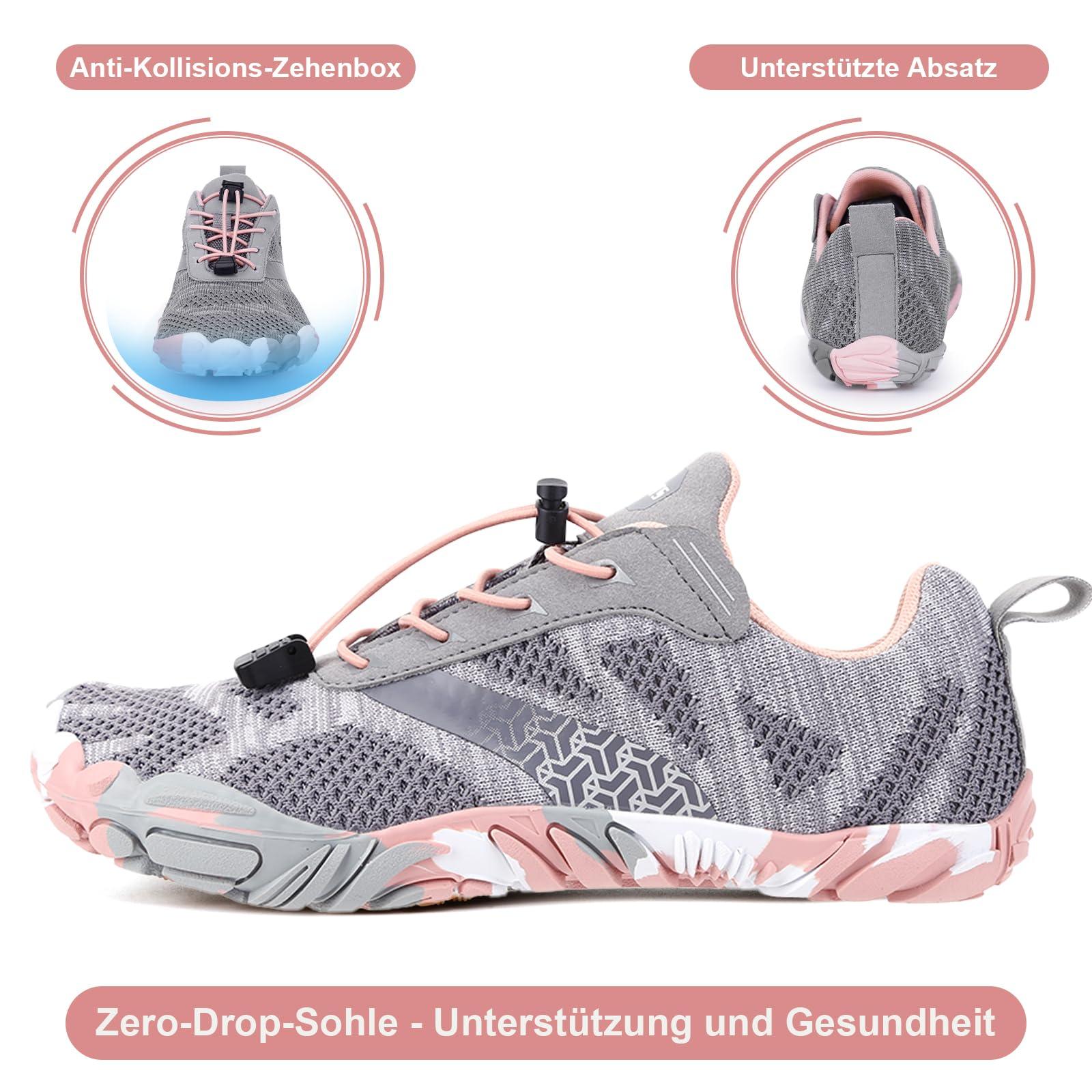 Hike Barefoot Shoes, Pro Barefoot Shoes Women Men Footwear, Athletic Hiking Minimalist Water Shoe Breathable Quick Dry Zero Drop Trail Running Shoe with Non-Slip Sole & Wide Toe Box - Image 3