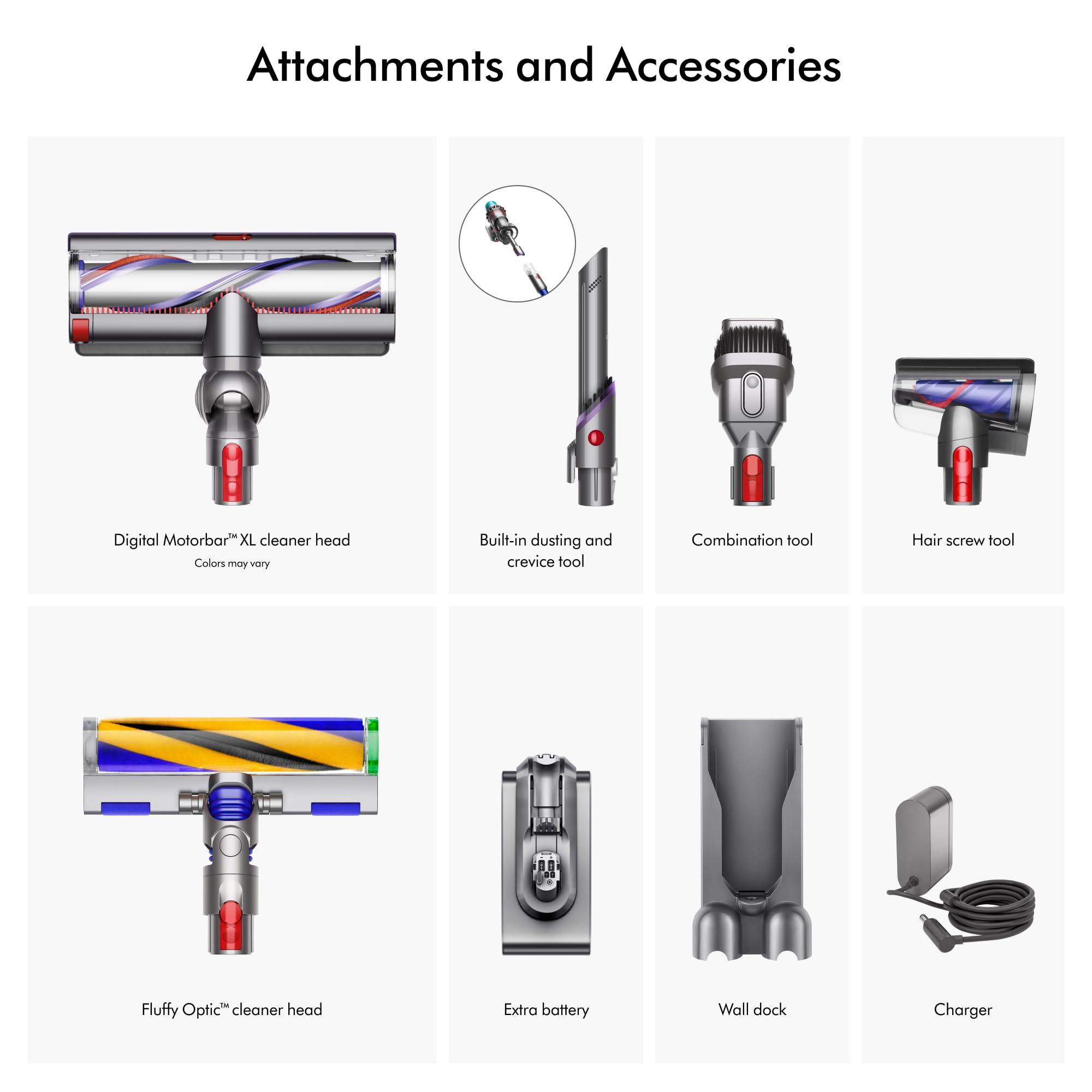 Dyson Gen5outsize Cordless Vacuum Cleaner, Nickel/Blue, Extra Large - Image 10