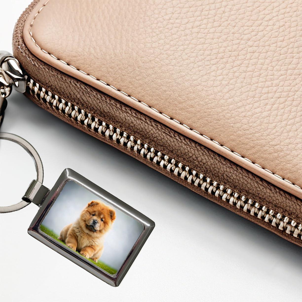 Blooza Blooza Chow Chow Dog Puppy Photo Rectangle Metal Keychain - Image 5