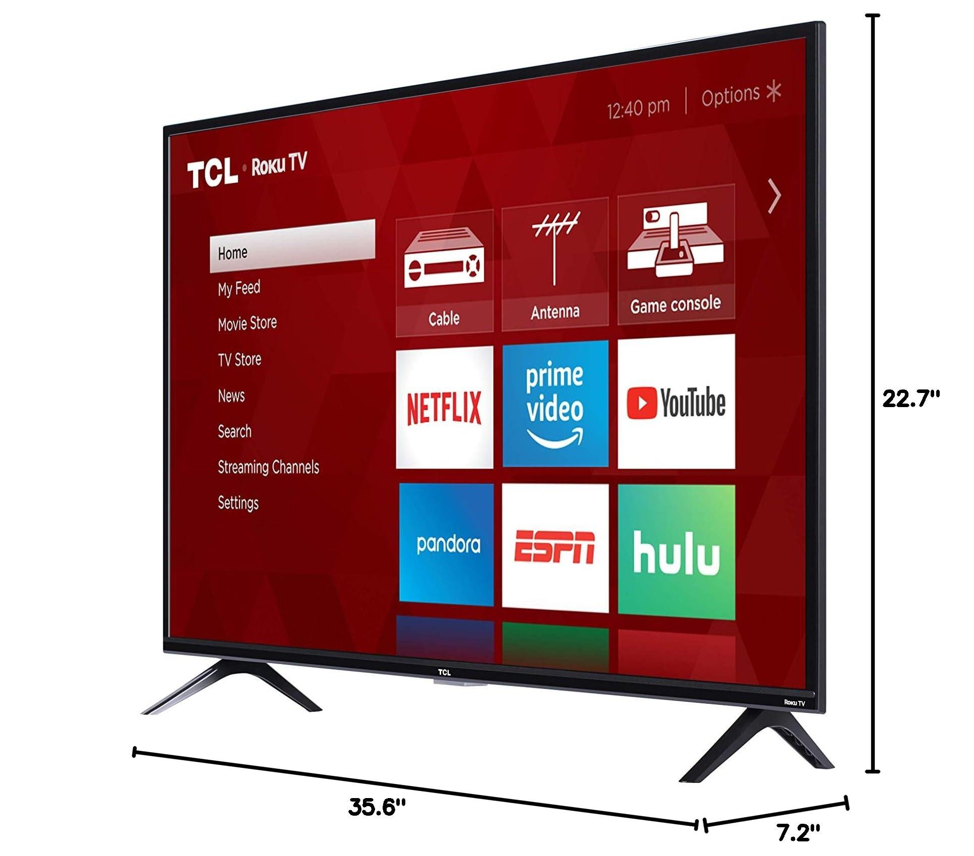 TCL 40-inch 1080p Smart LED Roku TV - 40S325, 2019 Model , Black - Image 7