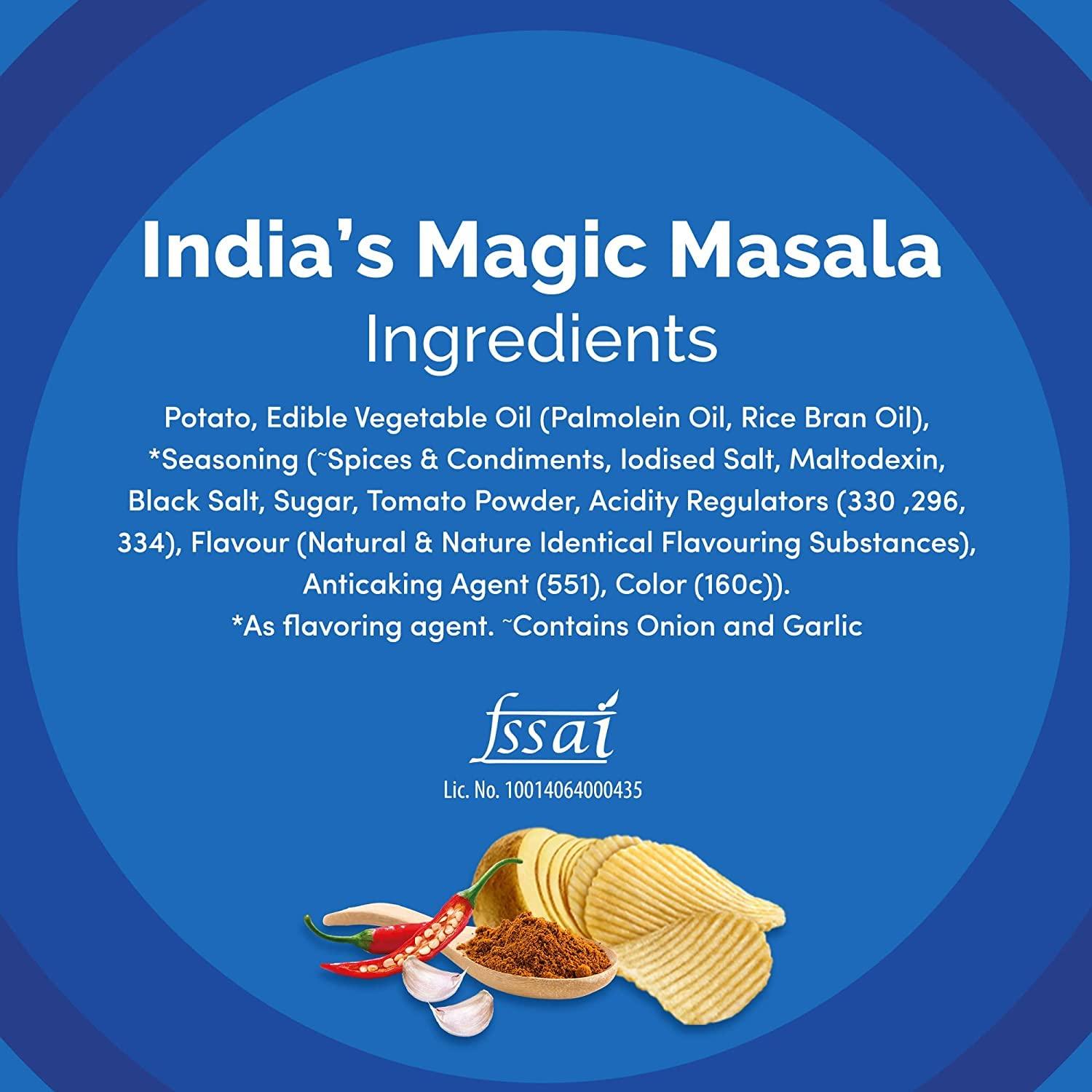 Lay's Potato Chips, India's Magic Masala Flavour, Crunchy Chips & Snacks 3 PACK - Image 7