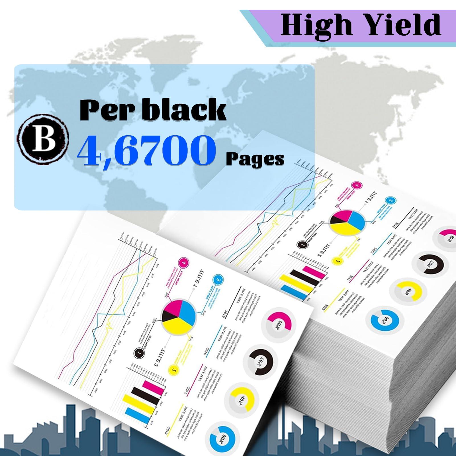 RHUOSK Compatible Replacement for Xerox B600 106R03944 Toner Cartridge for VersaLink B600 B605 B610 B615 Printer 2 Pack - Image 3