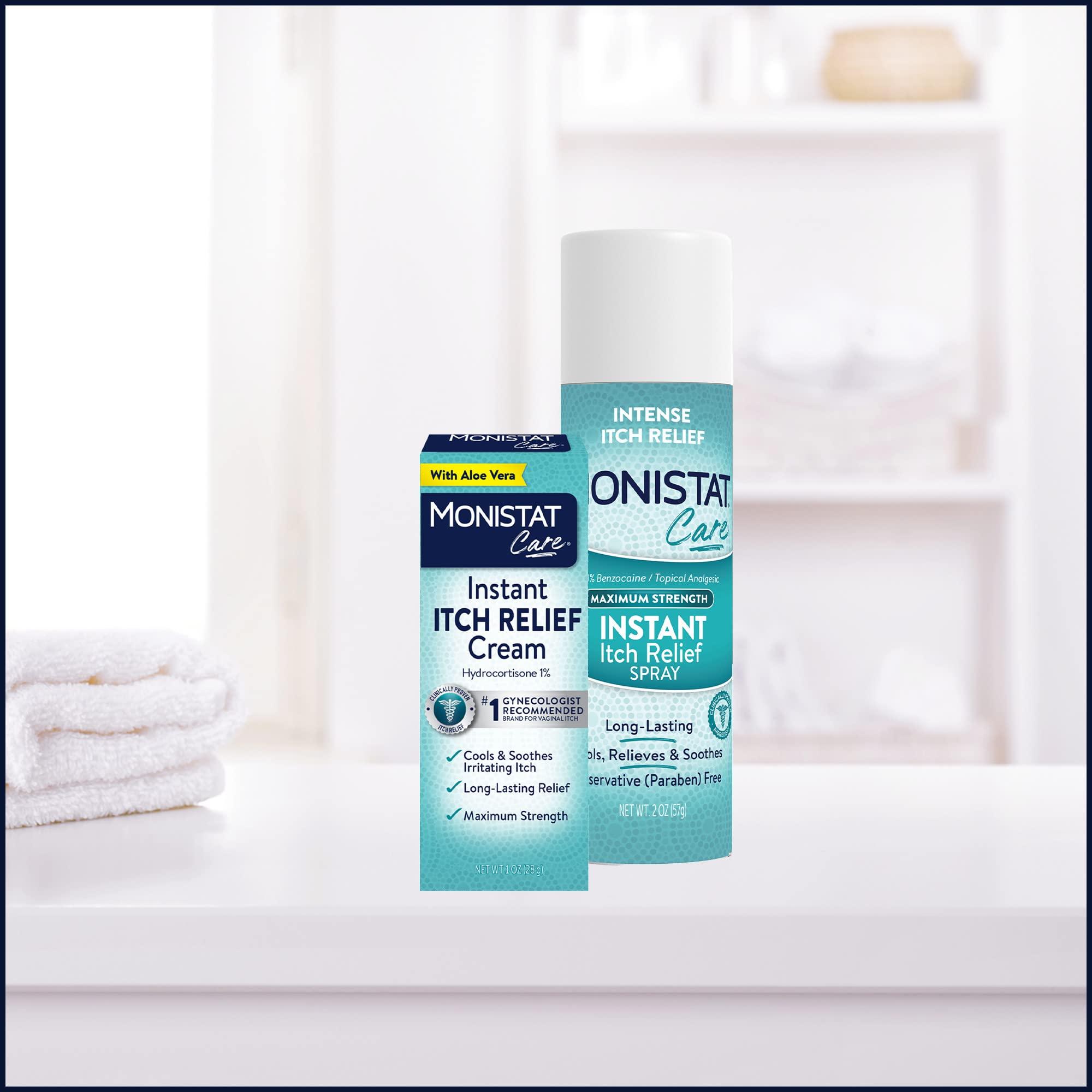 Monistat Instant Itch Relief Cream for Women, Maximum Strength Feminine Itch Care, 1 oz, 2 Pack - Image 7