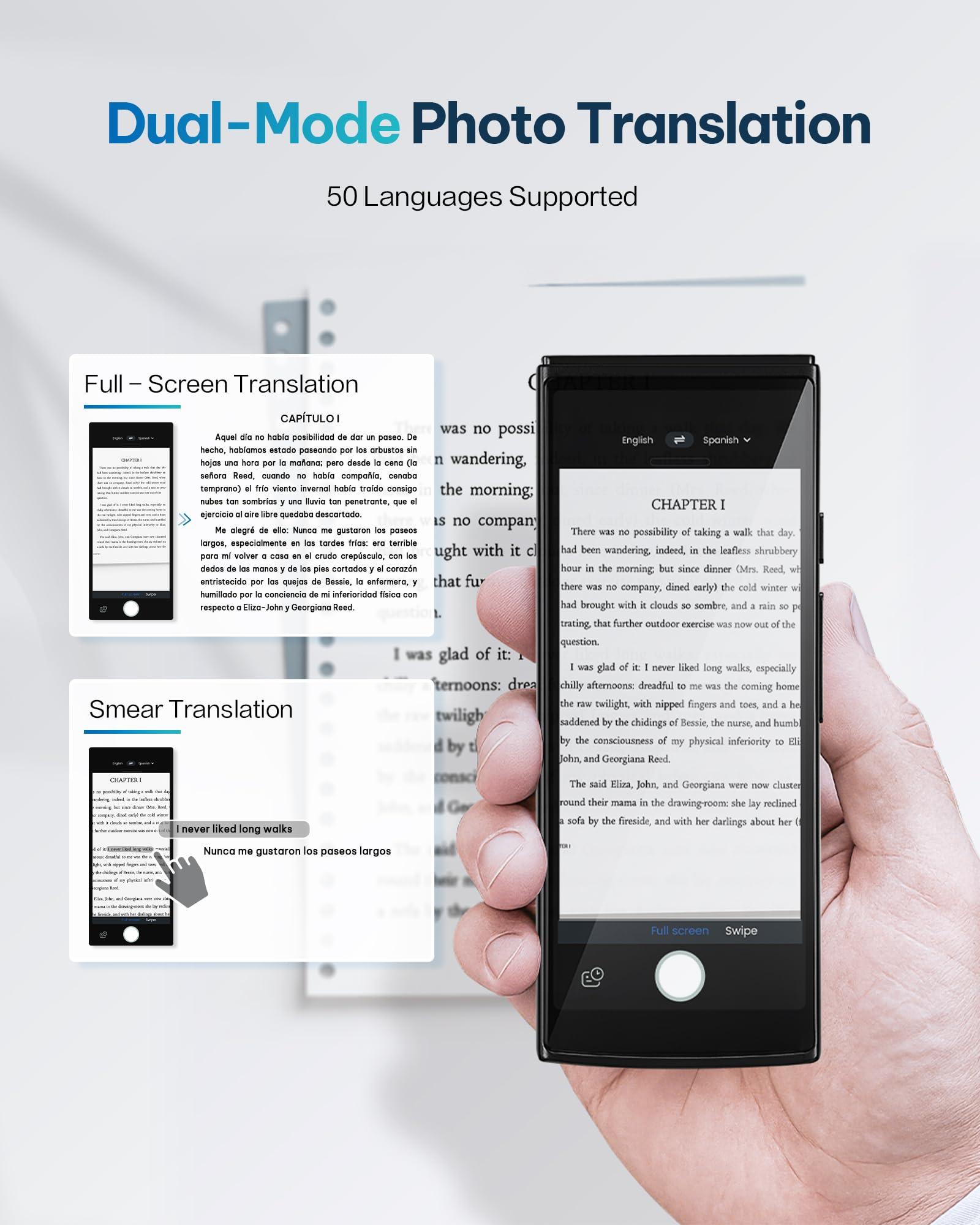 iFLYTEK Language Translator Device, Face-to-Face Bidirection Simultaneous Translation, 60 Languages and 18 Offline Packs, 2-Year Global Data, Instant Voice Translator for Travel, Learning, Business - Image 7