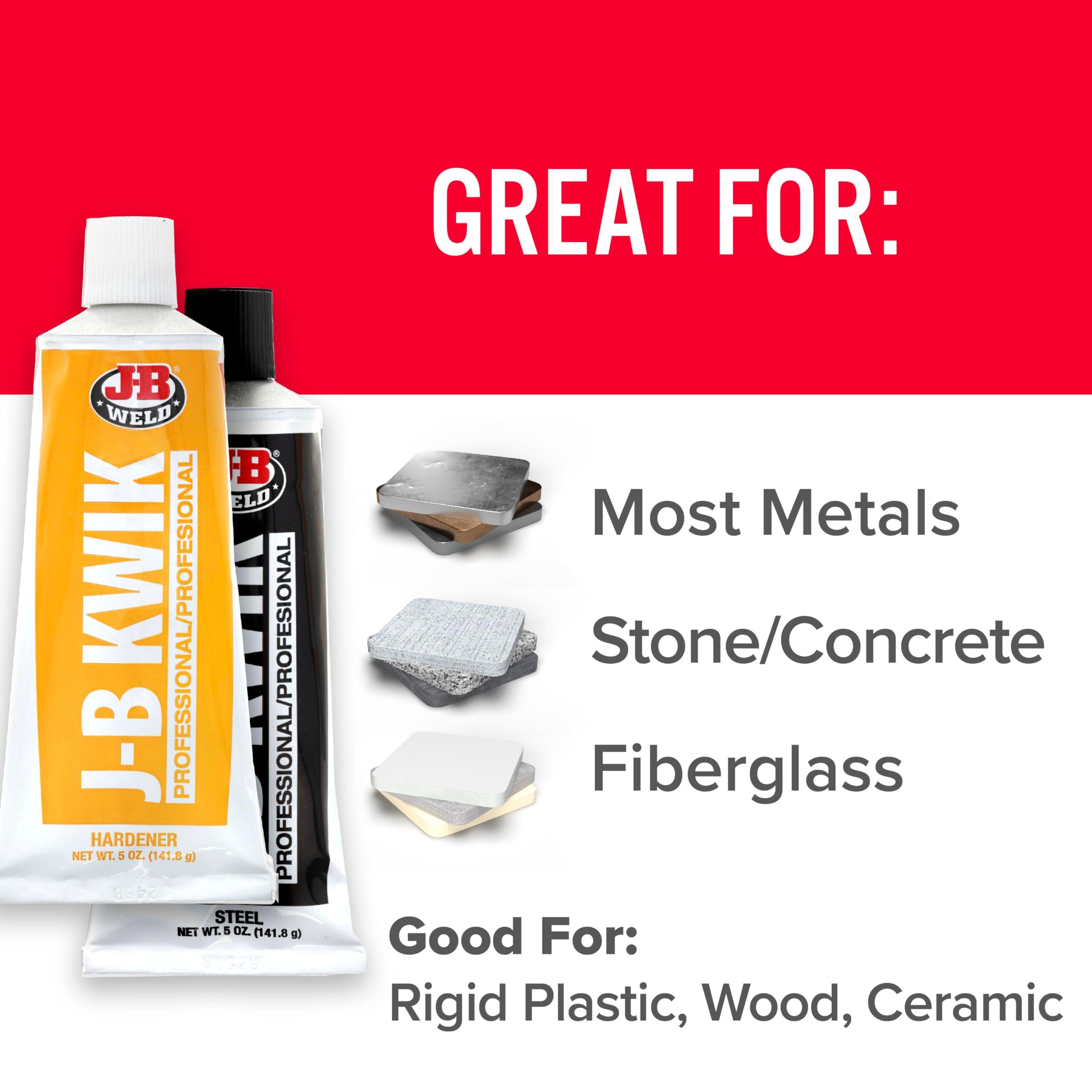 J-B Weld 8271 KwikWeld Professional Size Steel Reinforced Epoxy Twin Pack - 10 oz. - Image 4