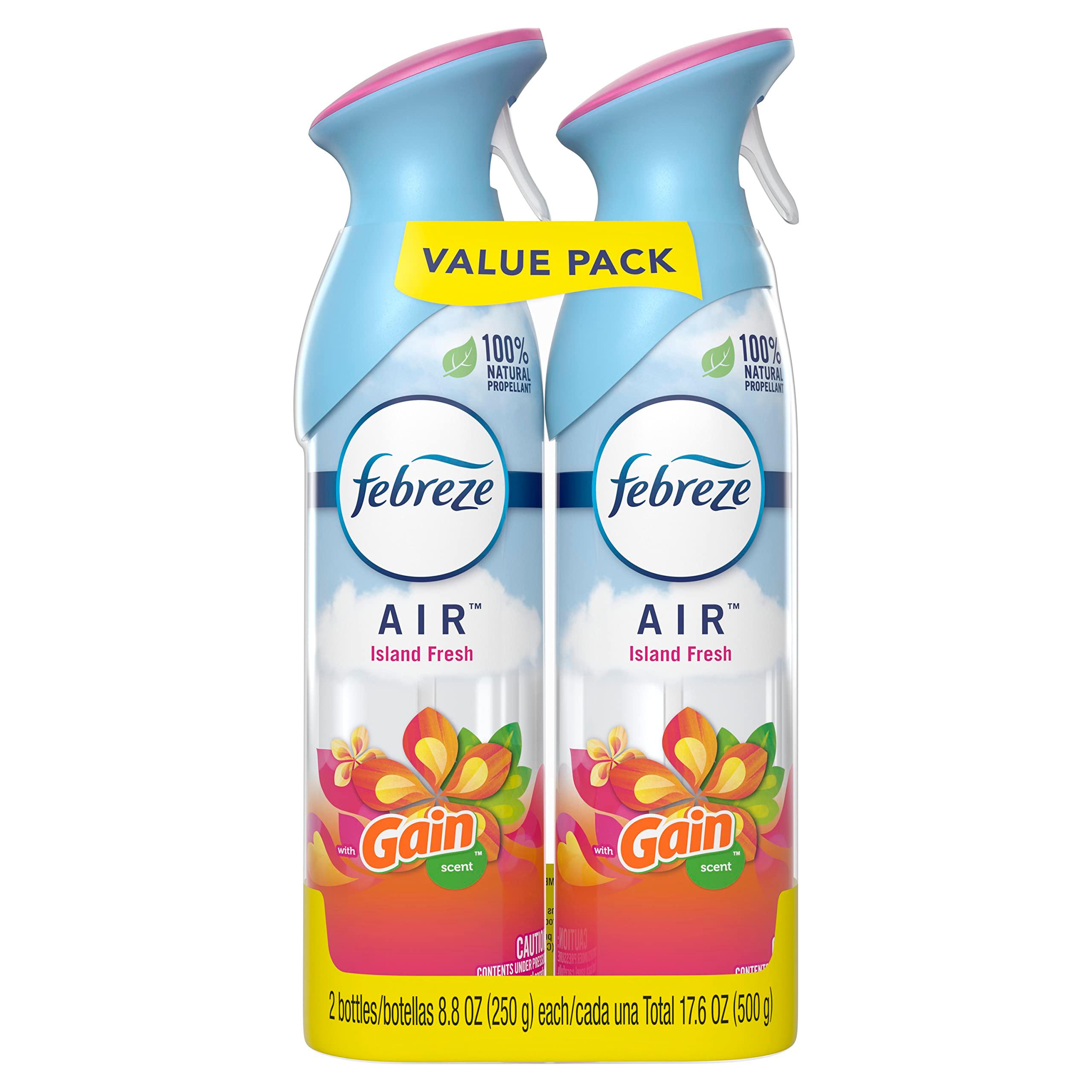 Febreze Air Mist Air Freshener Spray, Odor-Fighting Room Spray, Air Fresheners for Home and Bathroom and Kitchen, Aerosol Can, Gain Island Fresh Scent, 8.8oz, 2 Count - Image 6