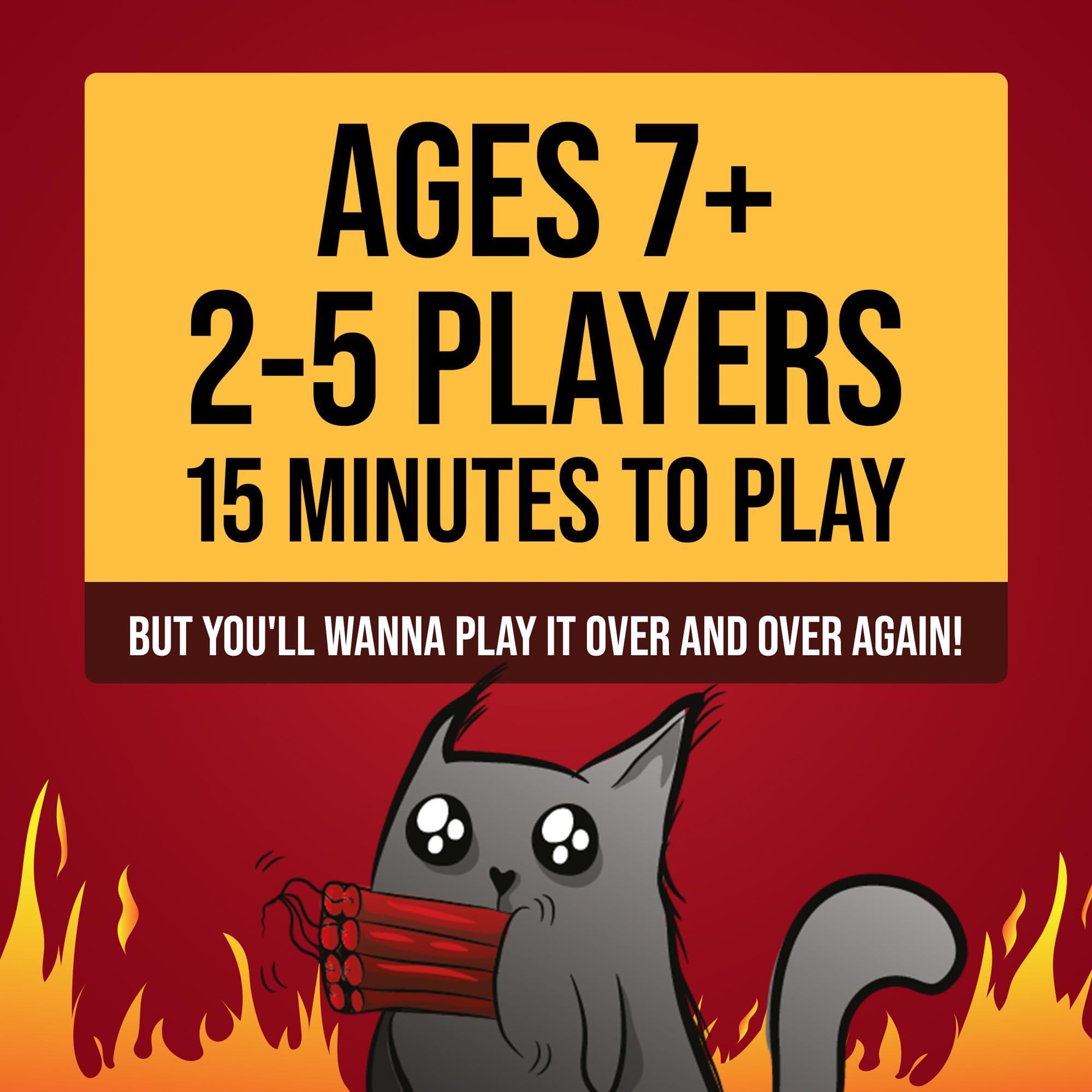 Exploding Kittens Original Edition - 2-5 Players - Ages 7+ - 15 Minutes to Play - High Stakes Card Game - Party Game, Family Game Night, Kid and Adult Card Game - Image 7