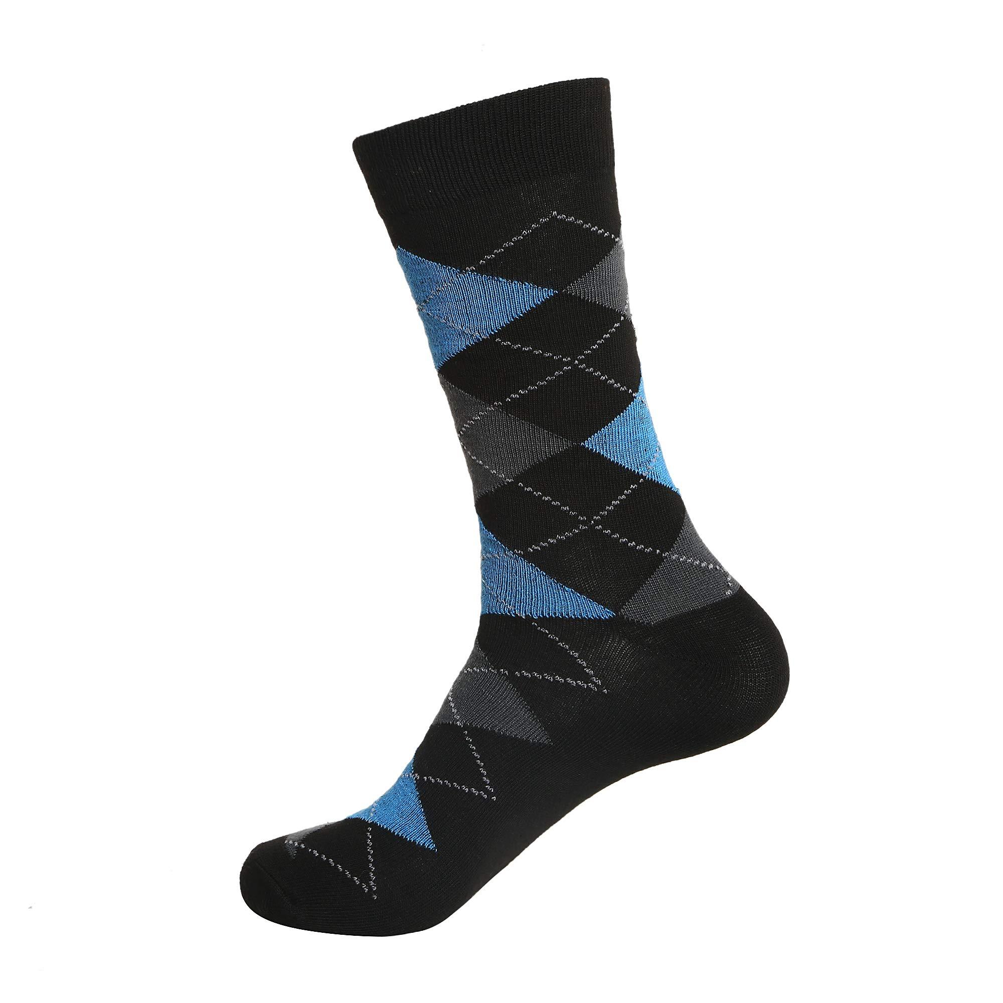 Gelante 12 Pairs Mens Cotton Funny Crazy Colorful Crew Dress Sock - Image 6
