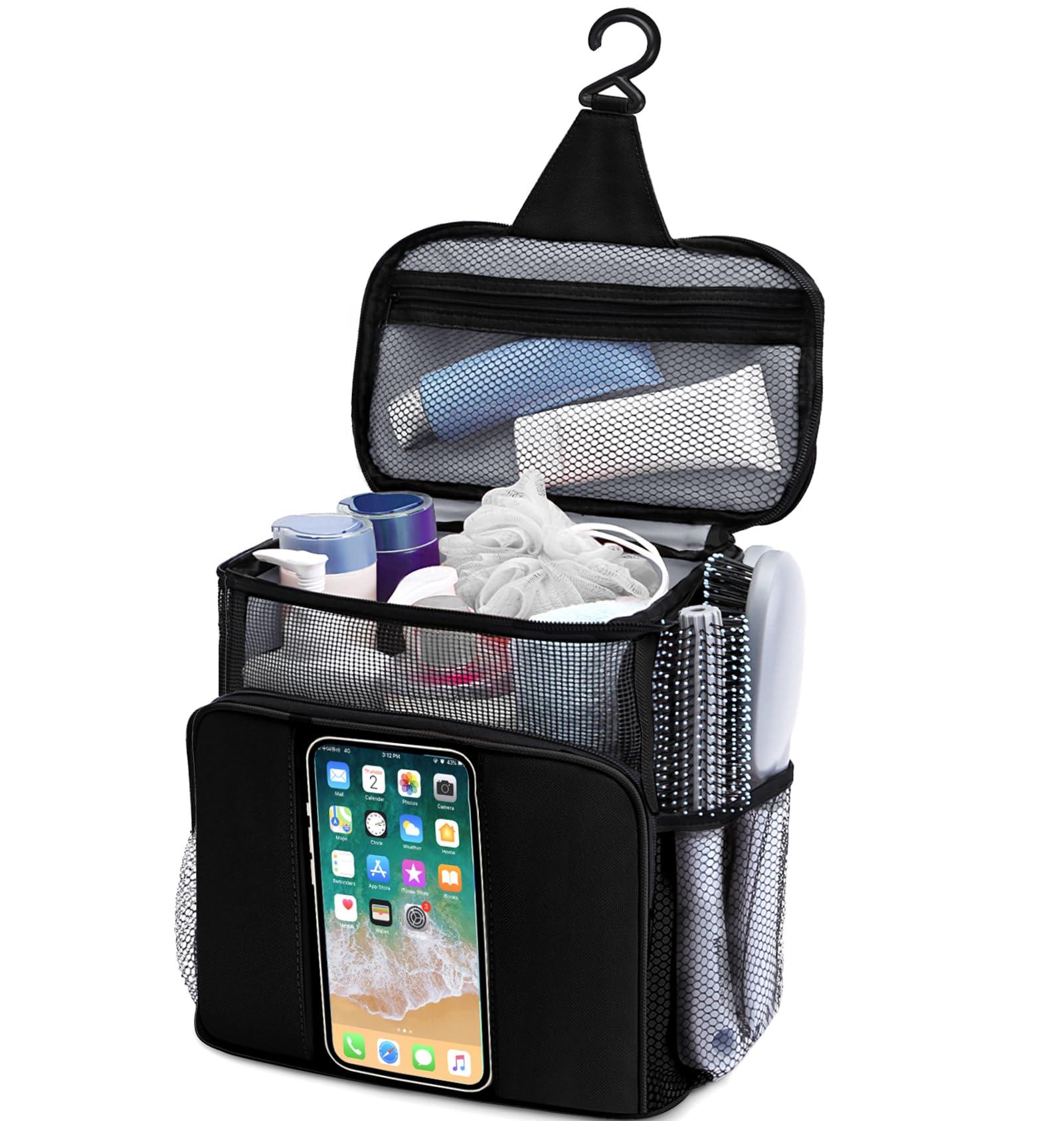 Dorm Room Essentials for Guys, Quick Dry Mesh Shower Caddy, Travel Toiletry Bag for Men and Women, Travel Cruise Ship Camping Essentials, Large Makeup Organizer for Full-Sized Toiletries Gifts for Men