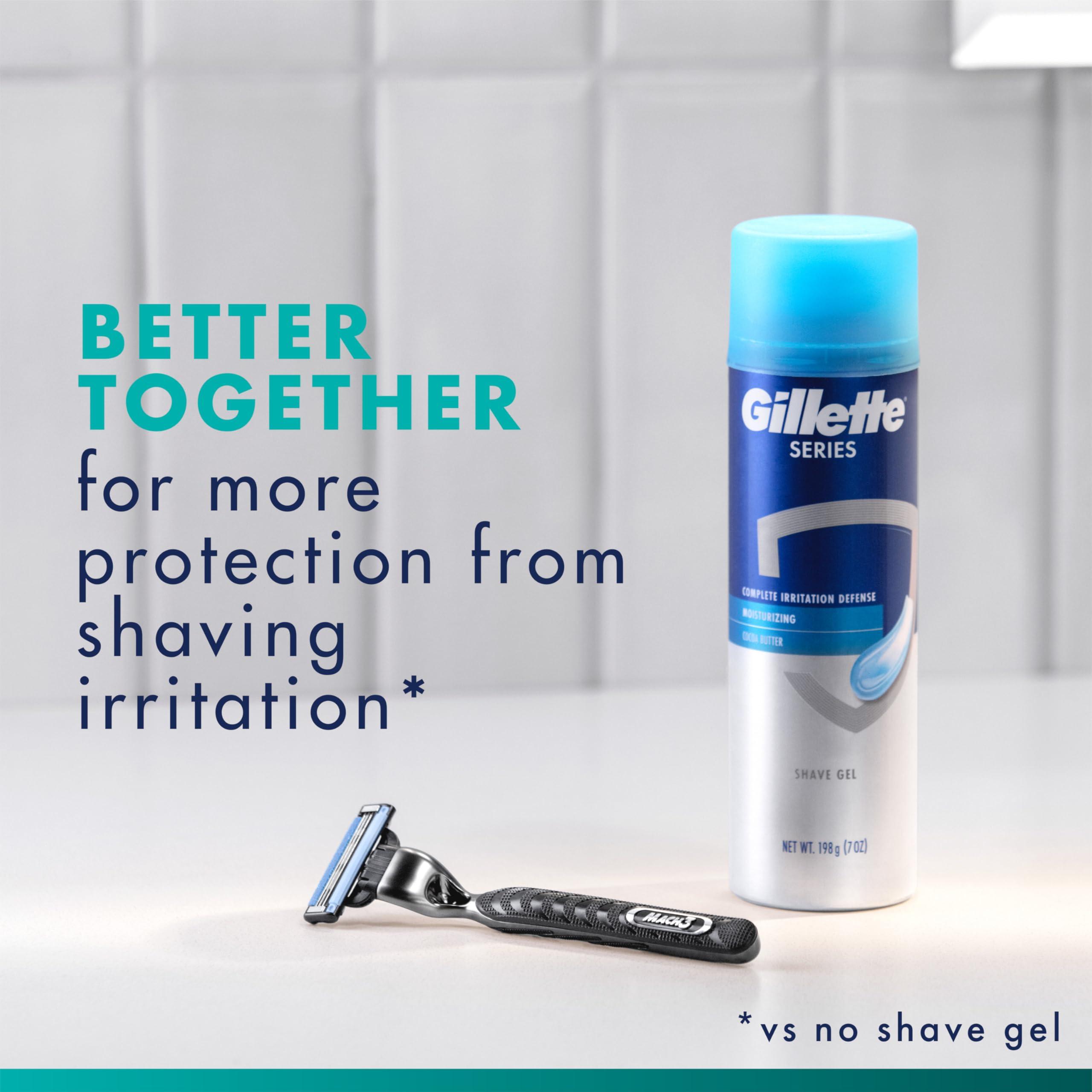 Gillette Mach3 Shaving Razor for Men, 1 Gillette 3-Blade Handle for Men’s Grooming, 10 Razor Blade Refills, Lubrication Strip - Image 5