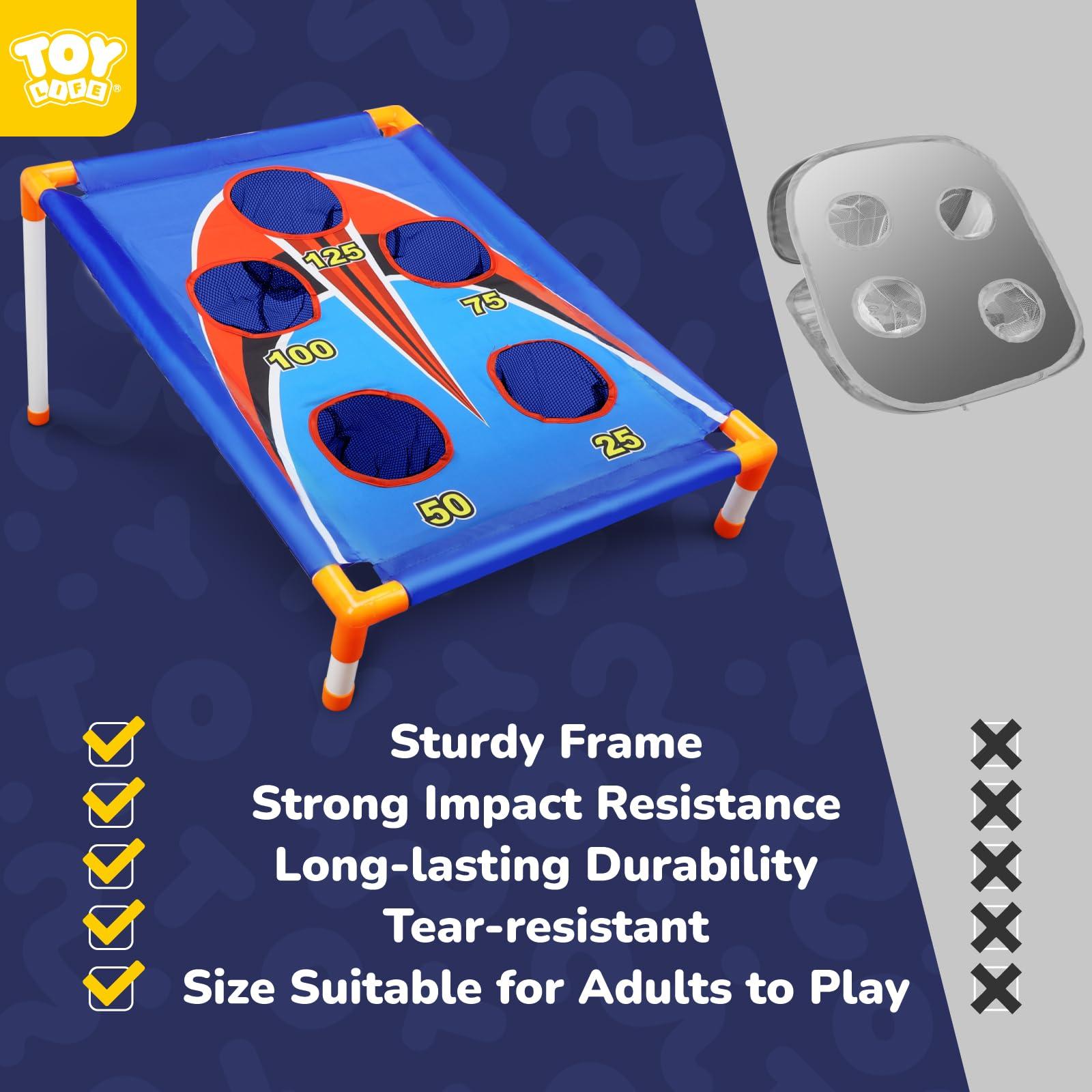 TOY Life Bean Bags Toss Carnival Game, Cornhole, Outdoor Toys for Kids Ages 4-8, Backyard Game Sports & Outdoor Play, Outside Toys for Ages 5-7, Family Lawn Yard Games Birthday Party, Gift for Boys - Image 3
