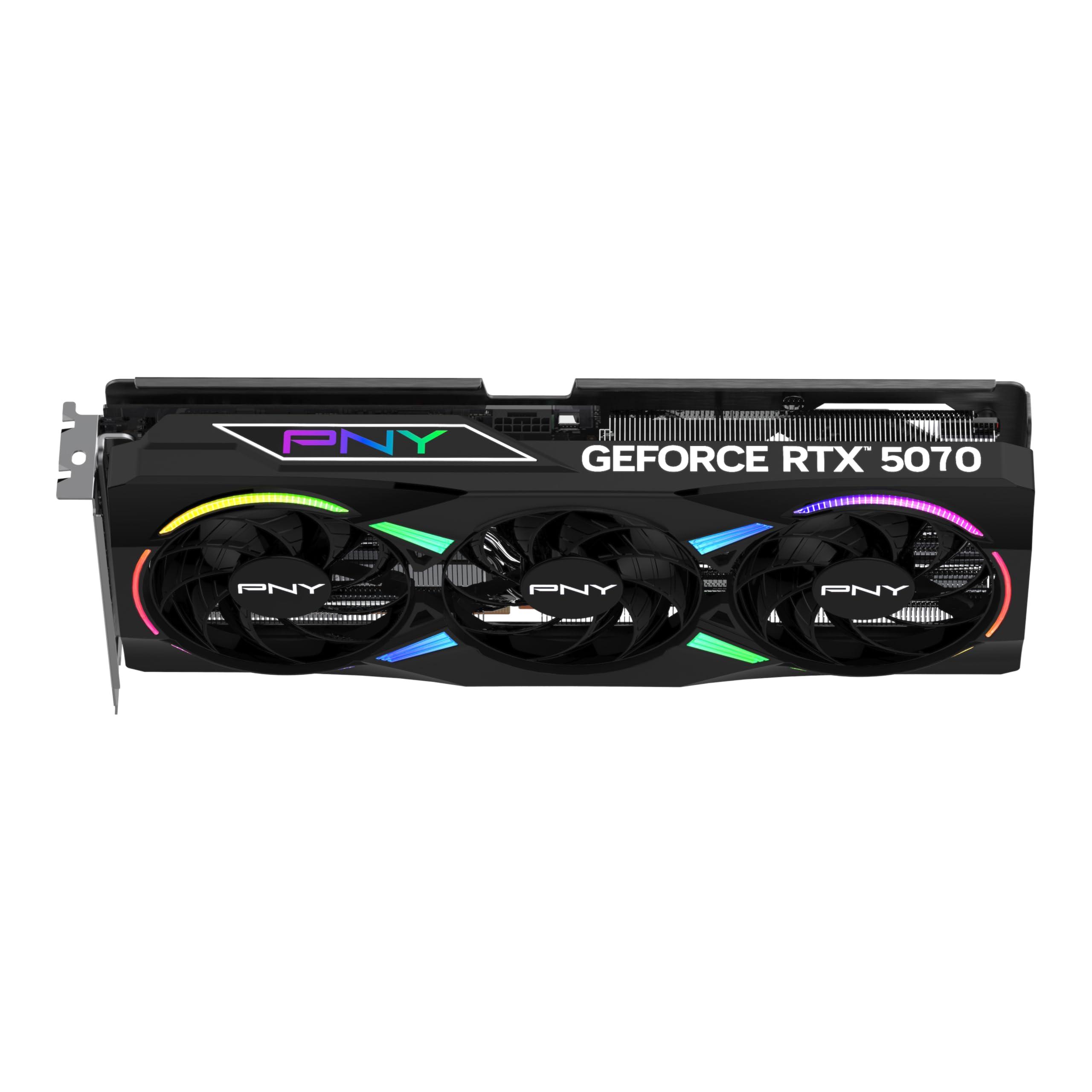 PNY GeForce RTX™ 5070 ARGB Overclocked Triple Fan - Image 6