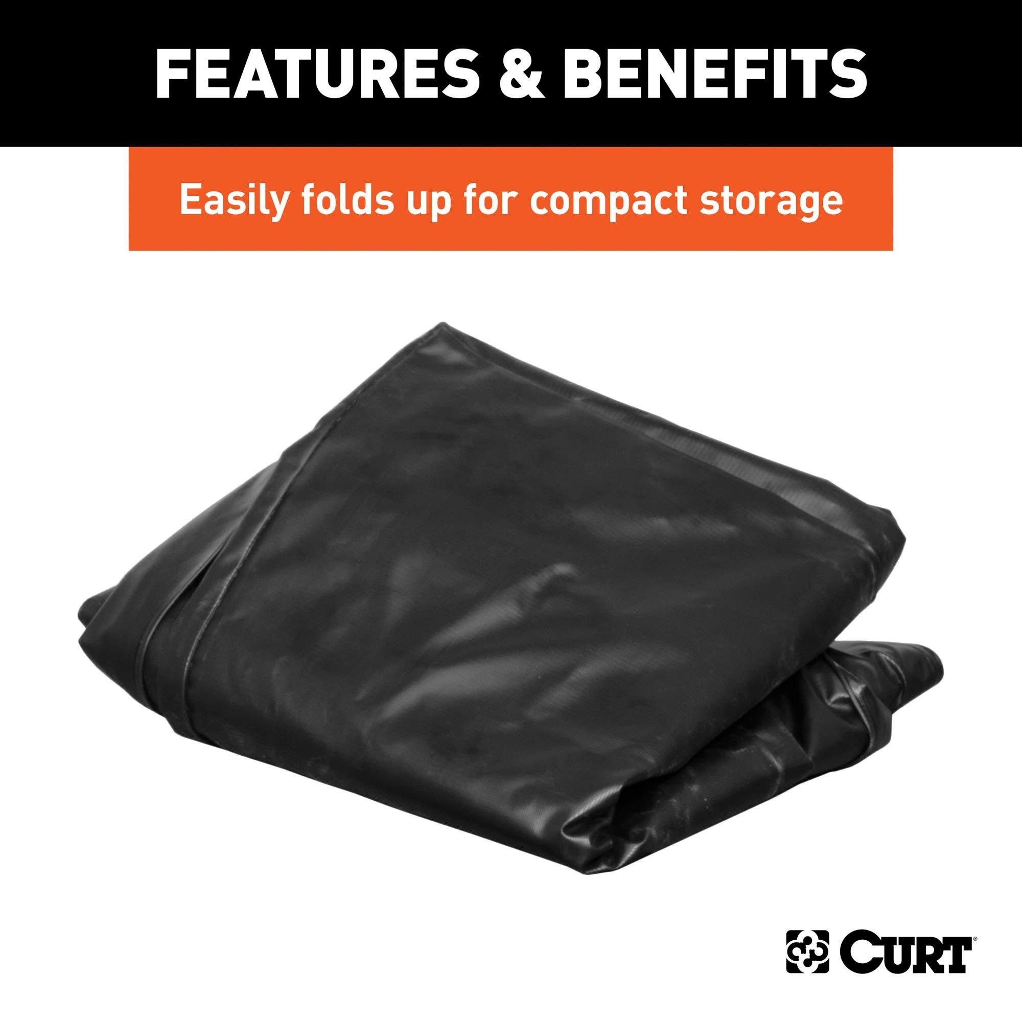 CURT 18211 56 x 22 x 21-Inch Weather-Resistant Black Vinyl Cargo Bag for Hitch Carrier - Image 8
