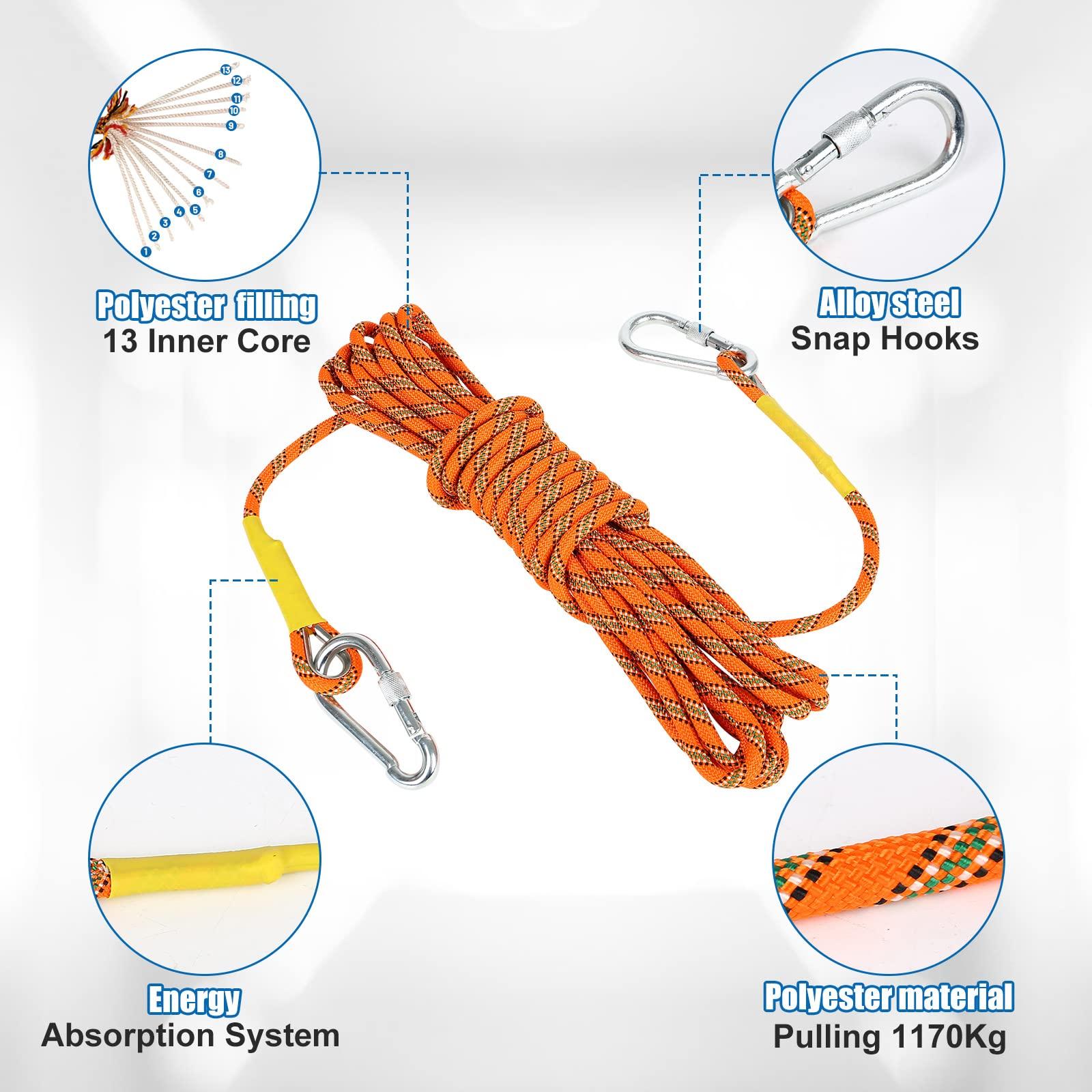 TWSOUL Climbing Spike, Adjustable Tree Climbing Step Gear with Extra Multi-Functional Straps for Outdoor Jungle Survival Fruit Picking - Image 5