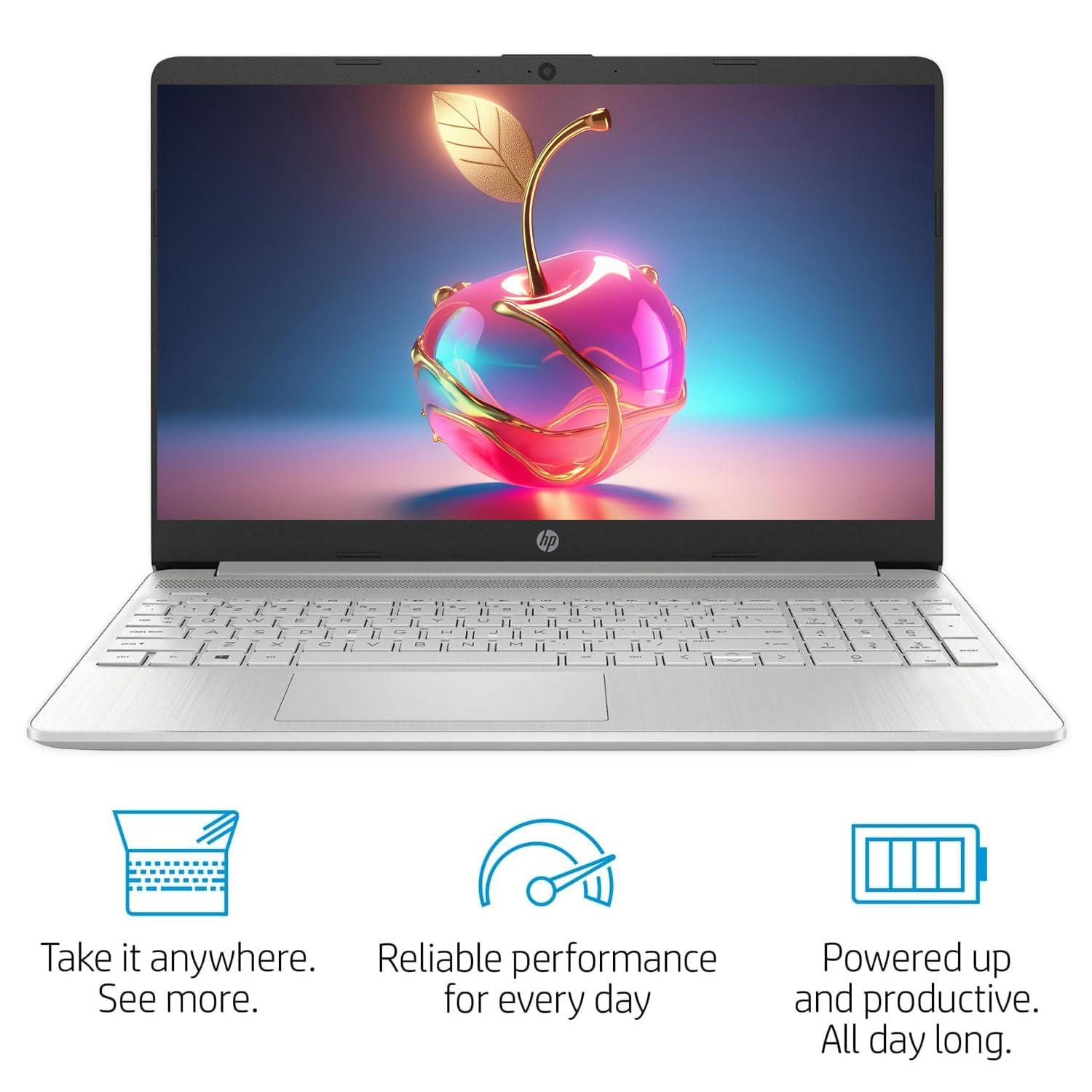 HP Latest 15" Laptop, Intel Celeron N4120 Quad-core Processor, 32GB RAM, 1TB SSD, 15.6" HD Micro Edge LED Display, Fast Charge, SD Card Reader, Windows 11 Pro, WOWPC Recovery USB - Image 4
