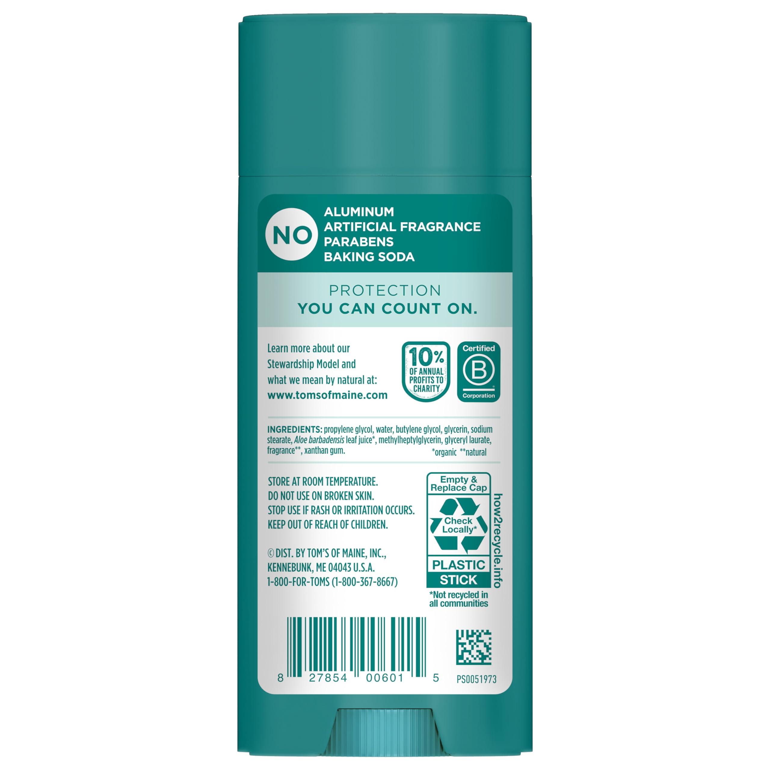 Tom's of Maine Wild Lavender Aluminum Free Natural Deodorant For Women & Men | Goes on Clear | Odor & Wetness Protection | Naturally Derived and Moisture-Locking Ingredients | 3.25 oz (2 Pack) - Image 2