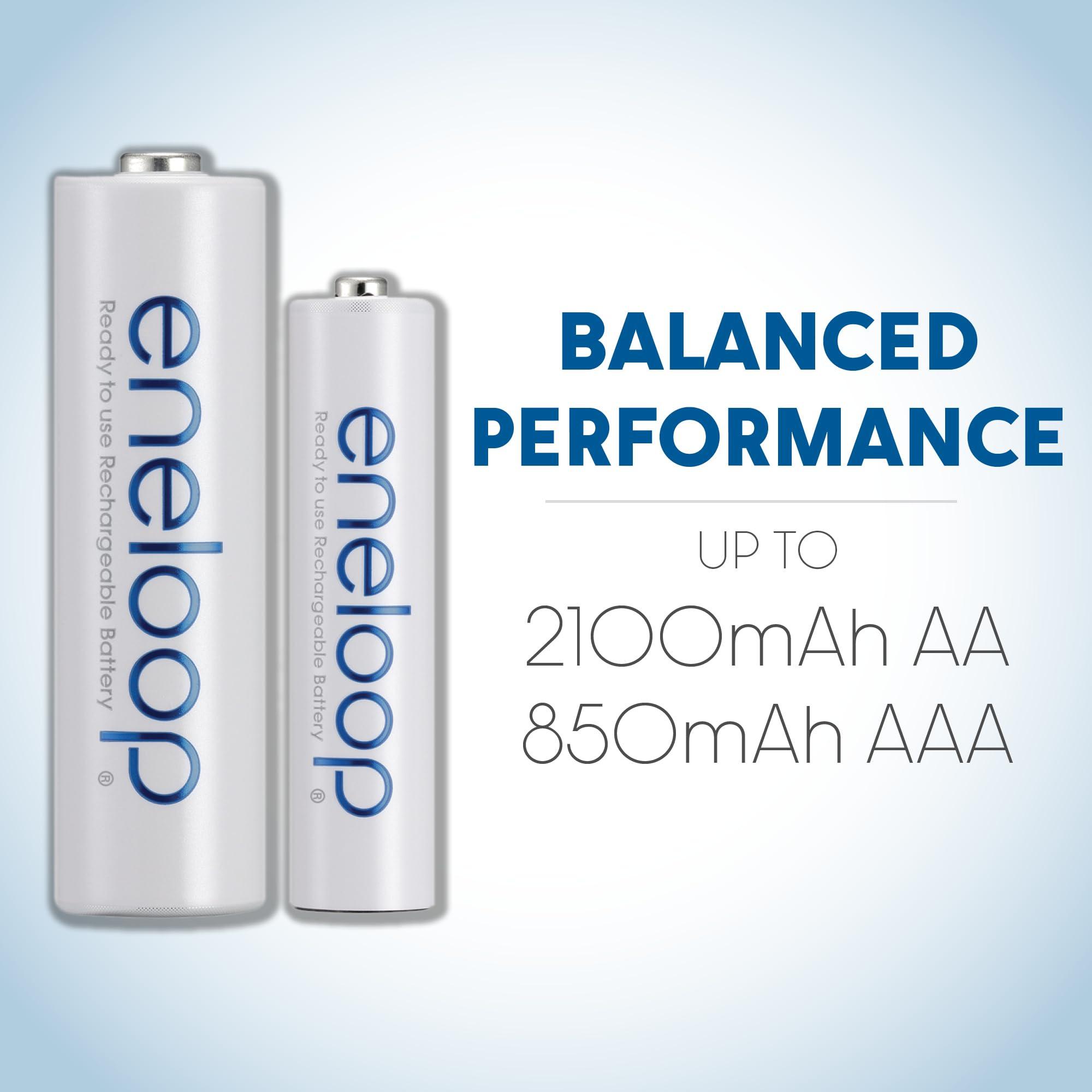 Eneloop Panasonic BK-3MCCA4BA AA 2100 Cycle Ni-MH Pre-Charged Rechargeable Batteries, 4-Battery Pack - Image 3