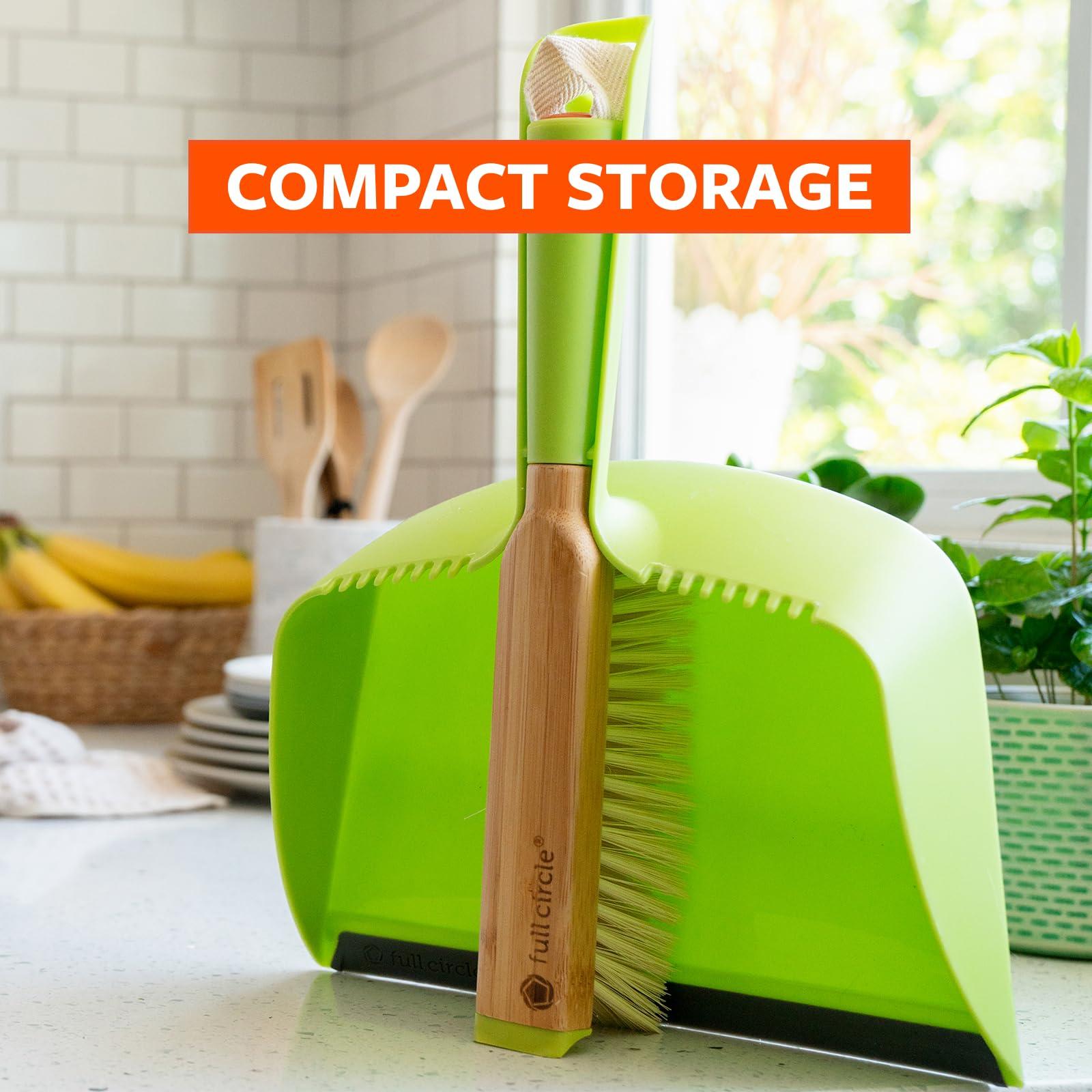 Full Circle Clean Team Brush & Dustpan Set, Green - Image 6