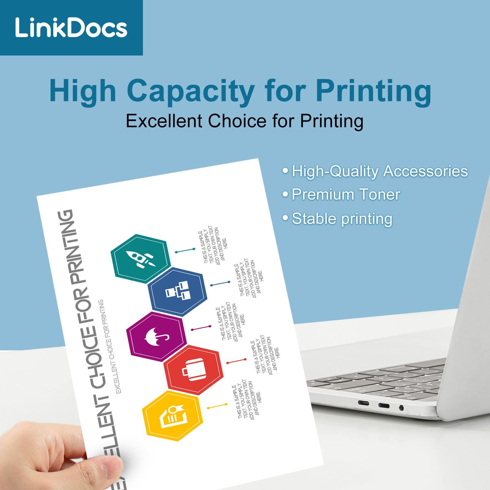 LinkDocs C600/C605 High Capacity Yield Toner Cartridge Replacement for Xerox VersaLink C600 C605 Printers Toner 4 Colors Pack: 106R03900, 106R03901, 106R03902, (Black 12,200 & Colors 10,100 Pages) - Image 4