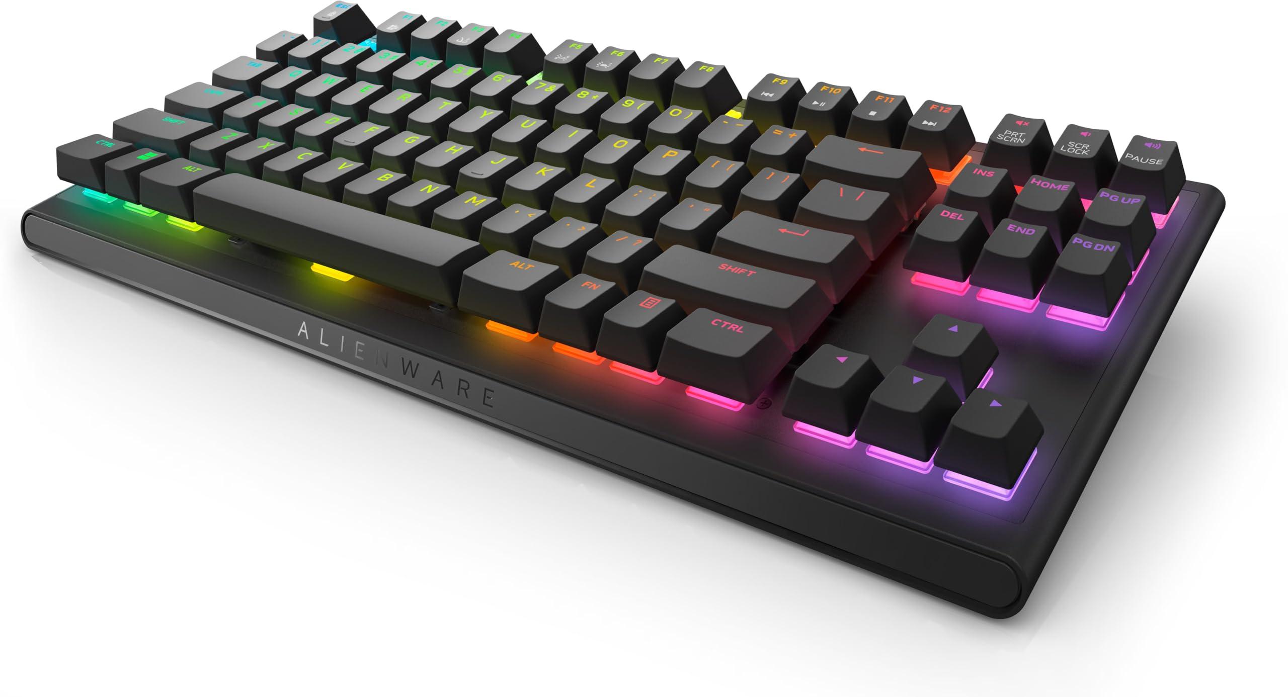 Dell Alienware Tenkeyless Gaming Keyboard - AW420K (Dark Side of The Moon), AlienFX RGB / 16.8 Million Colours, Adjustable Height, CHERRY MX Red - Image 2