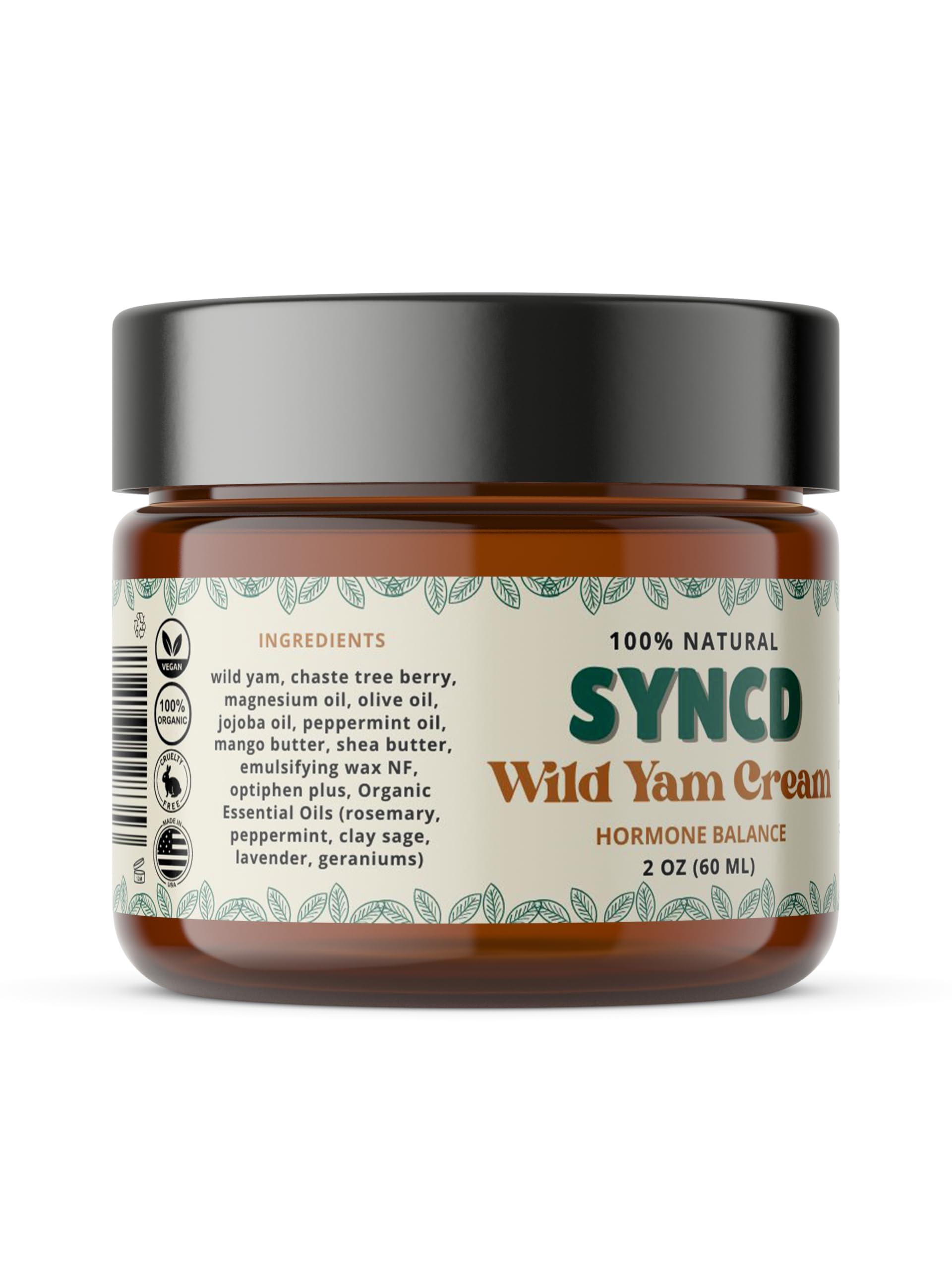 Syncd Wild Yam Cream for Hormone Balance & Menopause Relief - Organic Plant Derived Cream for Hot Flashes, Menstrual Cramps & Night Sweats - Australia Dr. Barbara O'Neill Recommended - Made In USA - Image 6