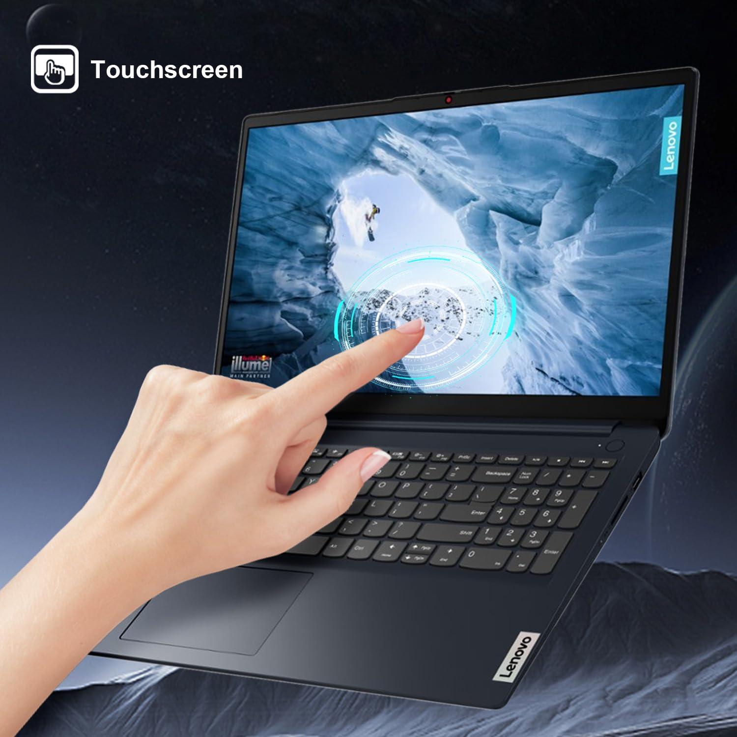 Lenovo IdeaPad 1i Laptop, 15.6" FHD Touchscreen, Intel Core i5-1235U Processor, 24GB RAM, 1TB SSD, Webcam, HDMI, Wi-Fi 6, Windows 11 Home, Blue - Image 3