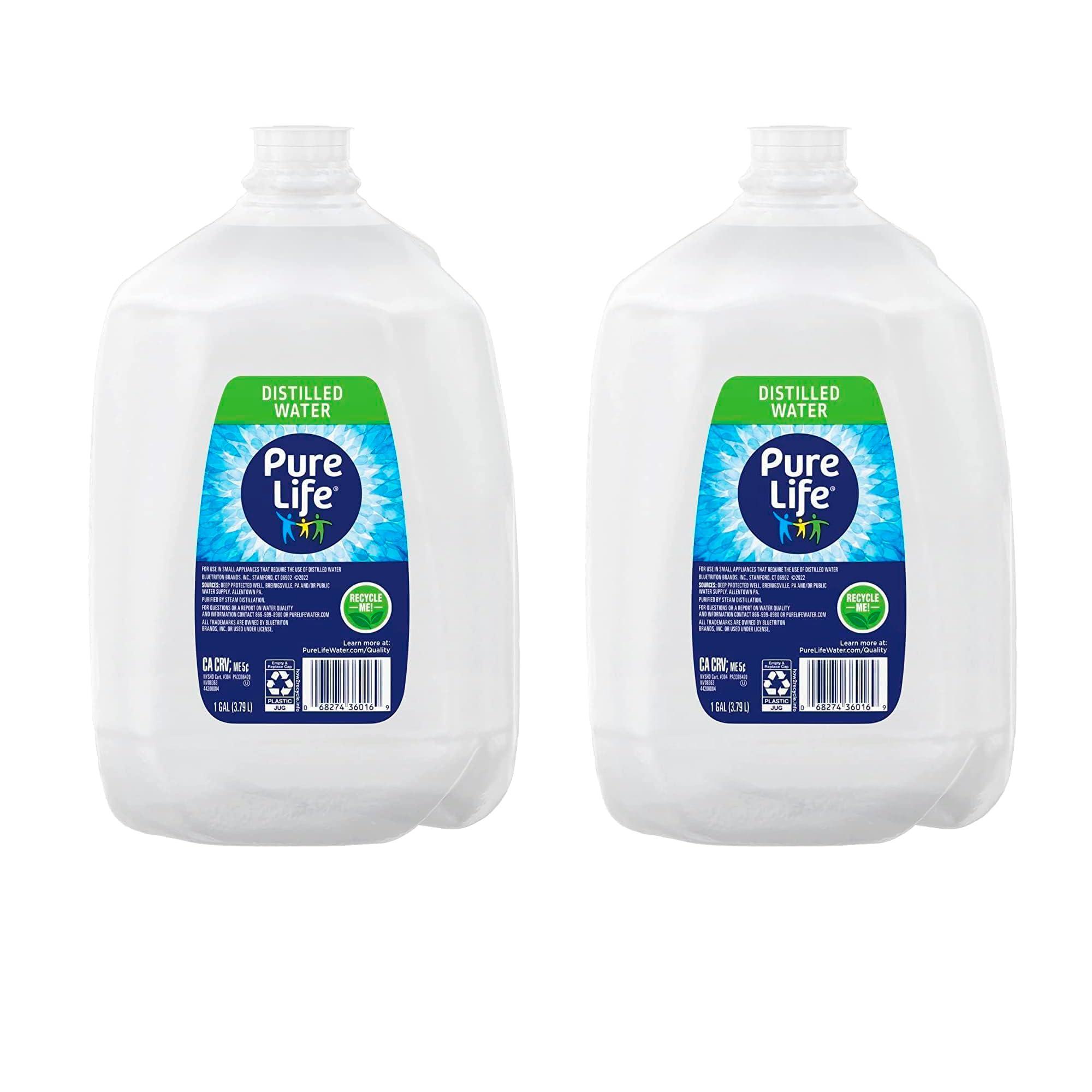 Pure Life Distilled Water, 1 Gallon (2 pack)