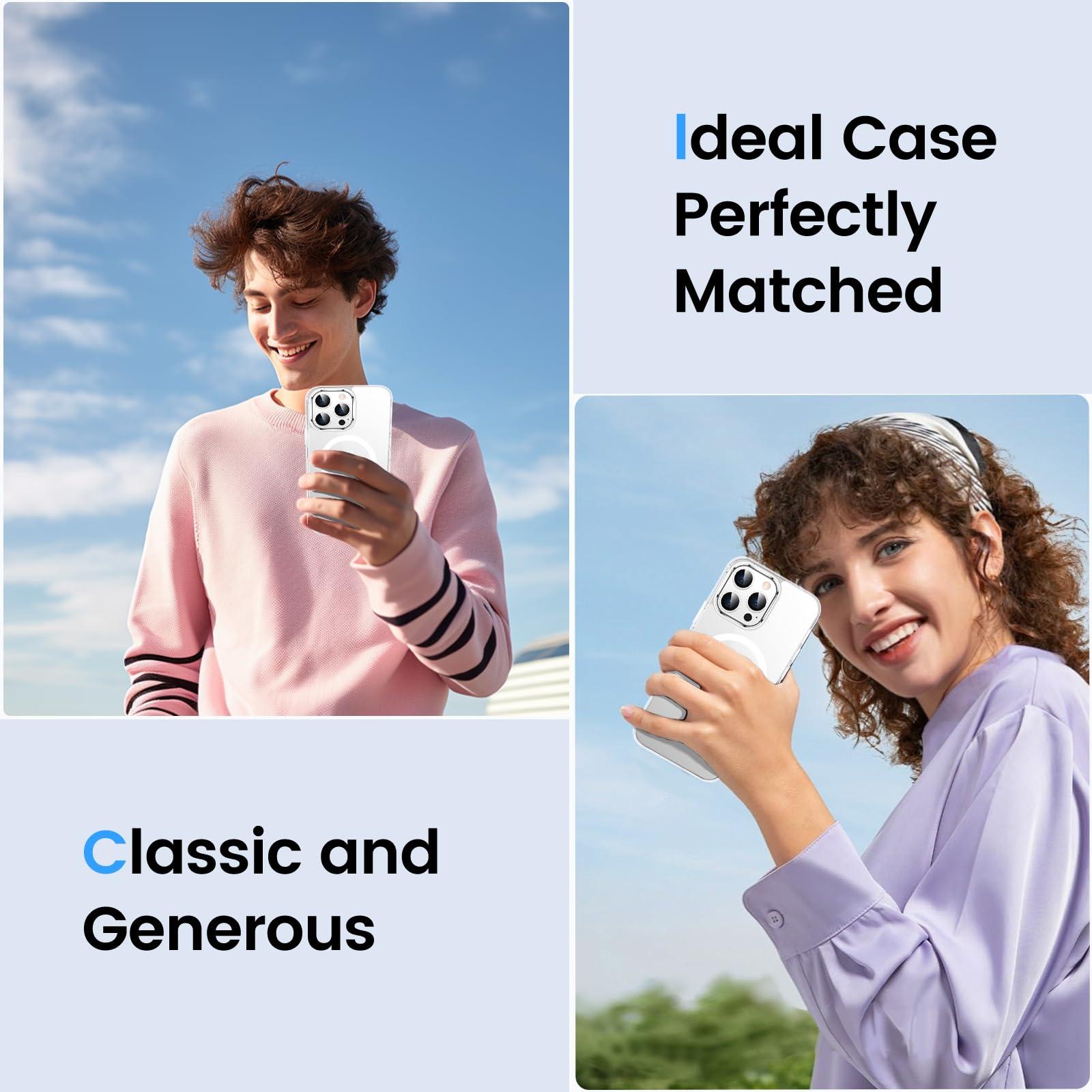 Temdan for iPhone 13 Pro Max Case Clear, [Compatible with Magsafe][Anti-Yellowing][Military-Grade Protection] Shockproof Slim Magnetic Phone Case for iPhone 13 Pro Max, Transparent - Image 7