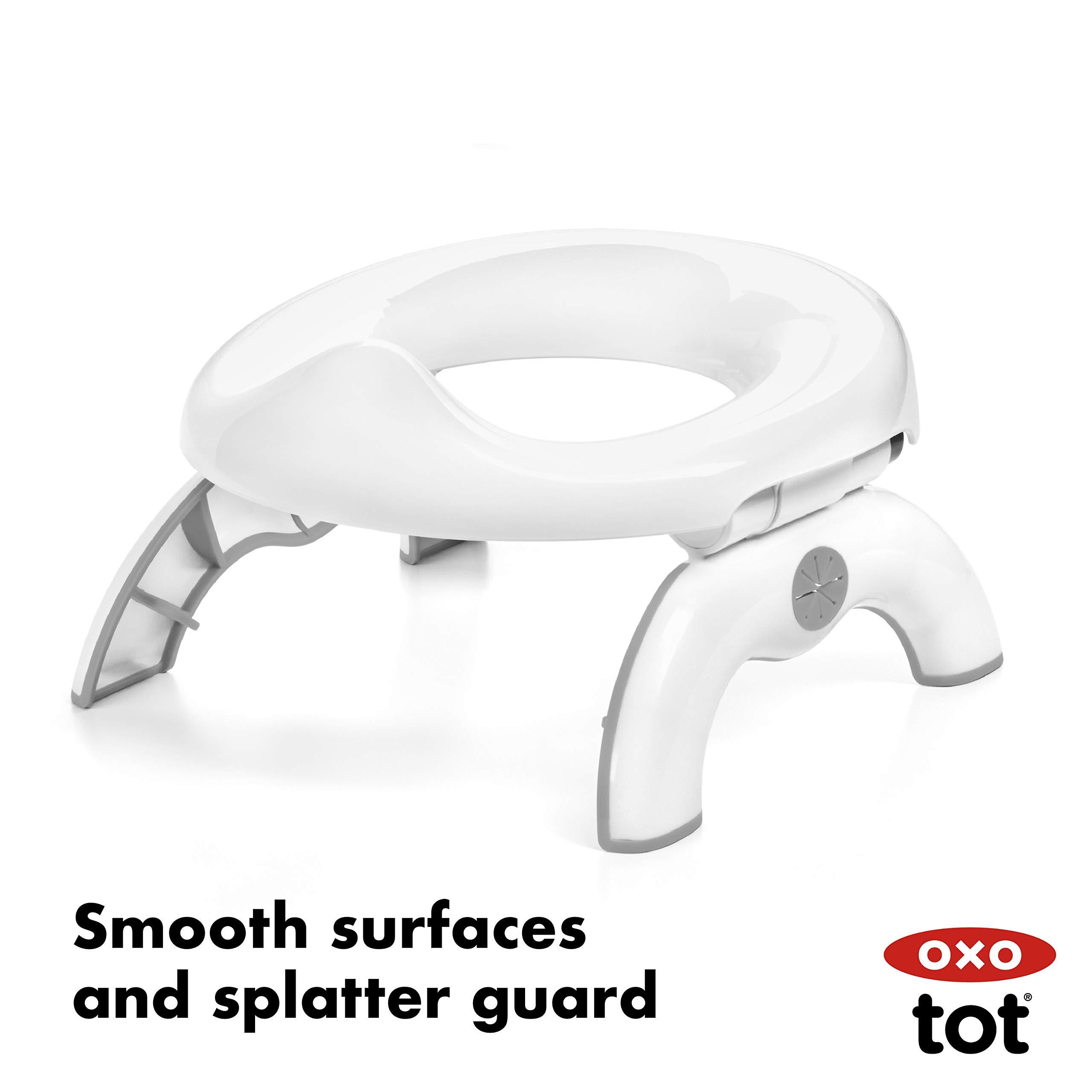 OXO Tot 2-in-1 Go Potty - Gray, 1 Count (Pack of 1) - Image 4