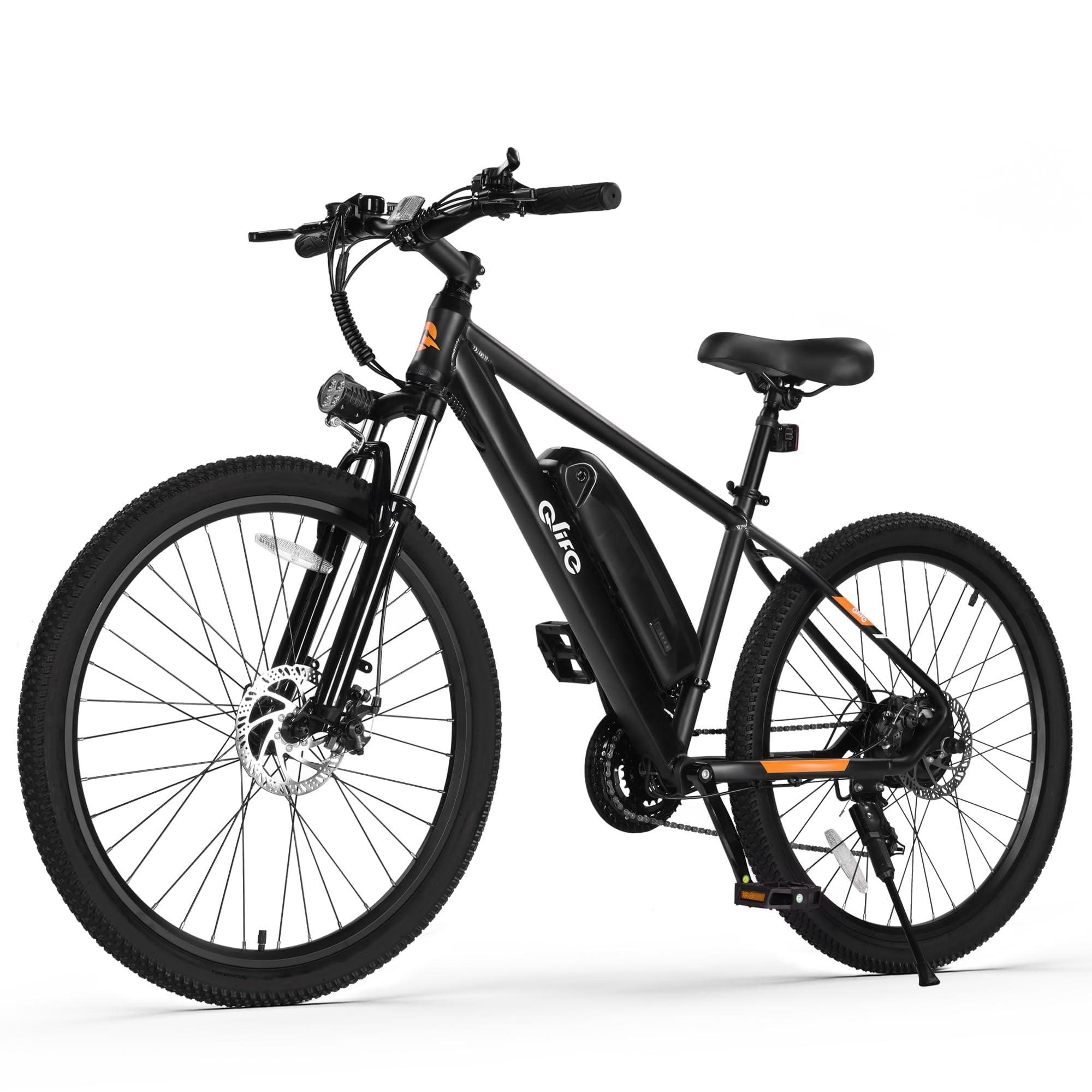 Qlife Racer Electric Bike for Adults - 21-Speed Mountain Lightweight Ebike with Peak 750W 22MPH Brushless Motor, 375Wh Removable Battery, 26X2.1 Tire Step Over E-MTB, Up to 40 Miles - Image 1