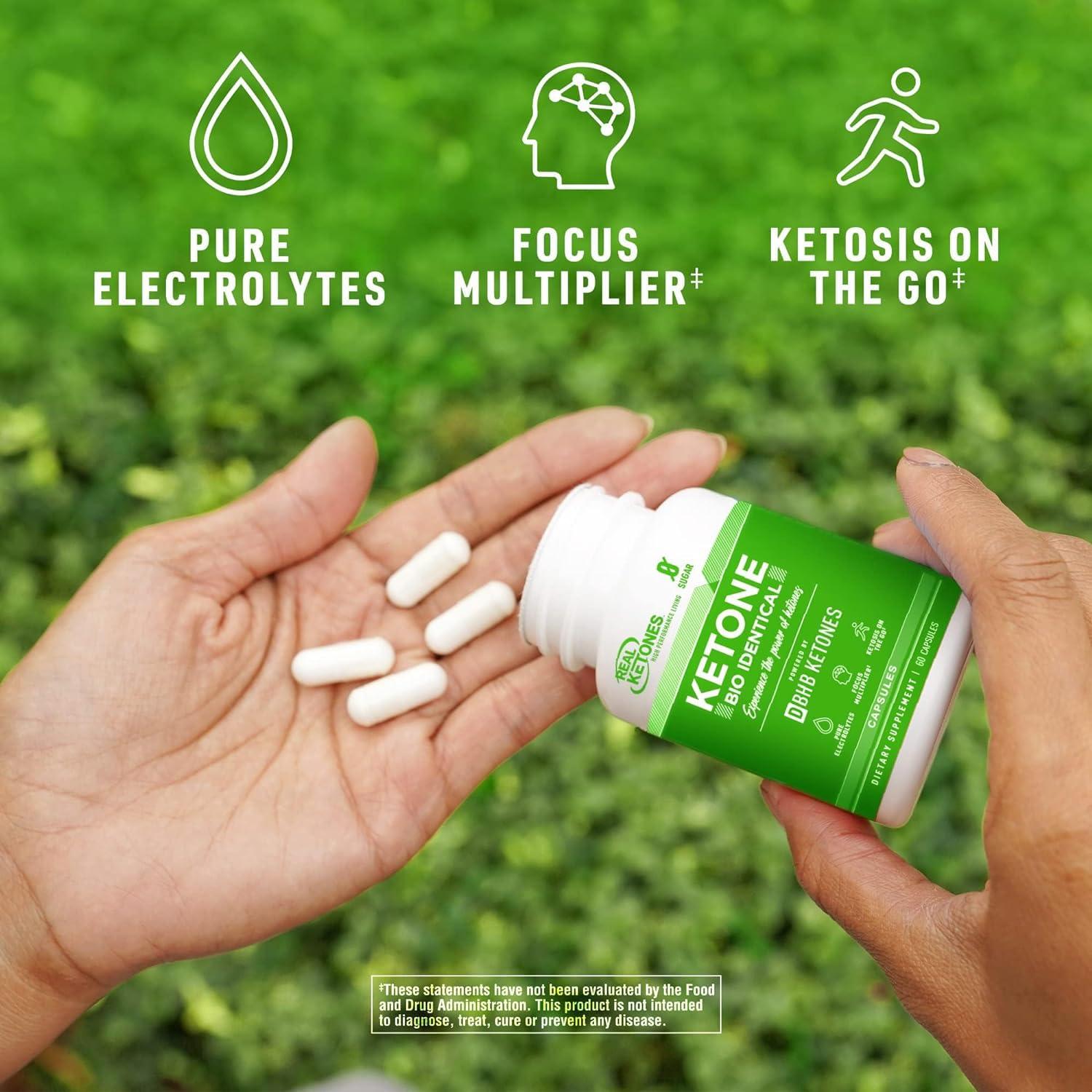 Keto BHB Salts Capsules - Sodium Calcium & Magnesium BHB Capsules with Patented goBHB Beta-Hydroxybutyrate Electrolytes - Exogenous Ketones Supplement for Enhanced Energy Focus & Rapid Ketosis - Image 3
