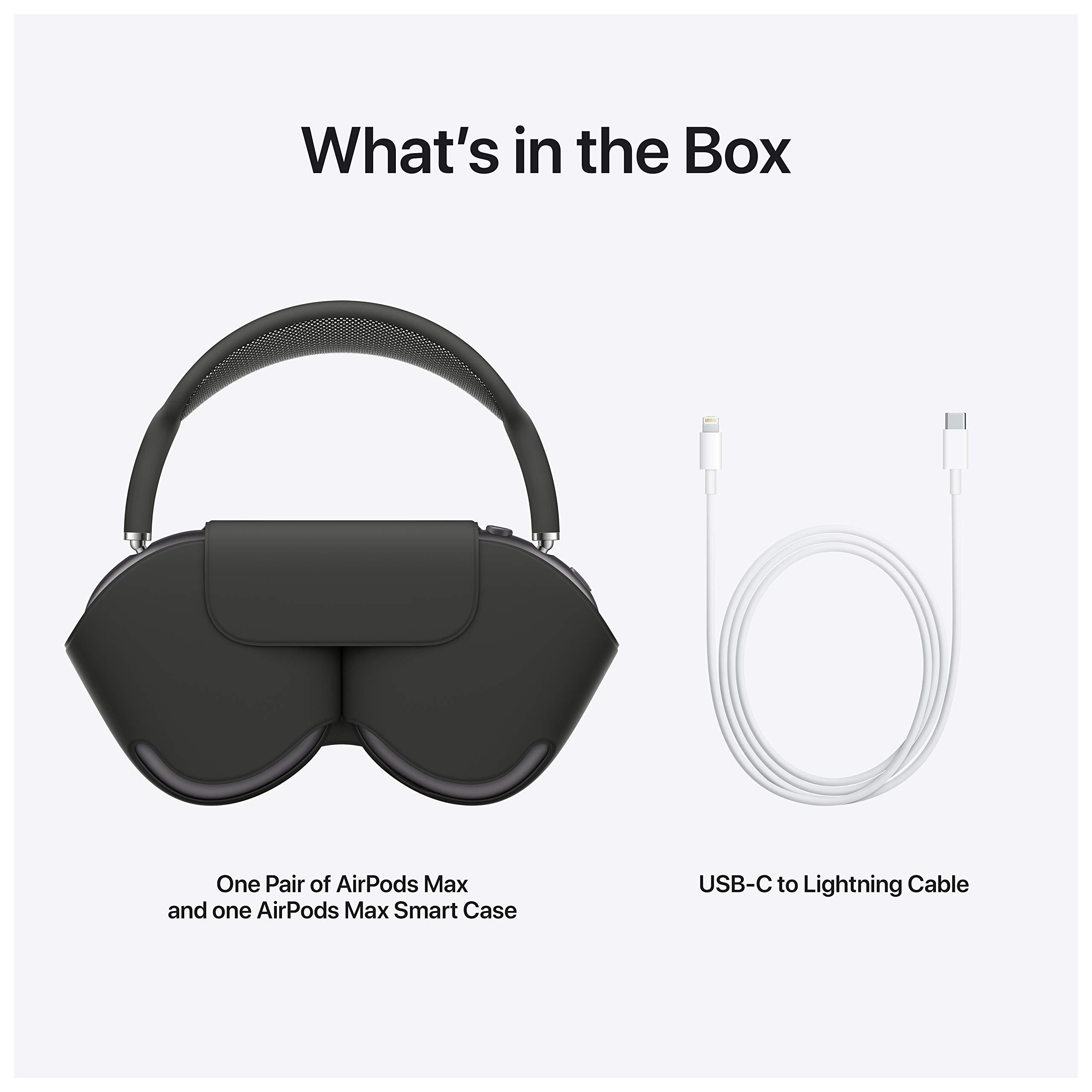 Apple AirPods Max Wireless Over-Ear Headphones, Active Noise Cancelling, Transparency Mode, Personalized Spatial Audio, Dolby Atmos, Bluetooth Headphones for iPhone – Space Gray - Image 6