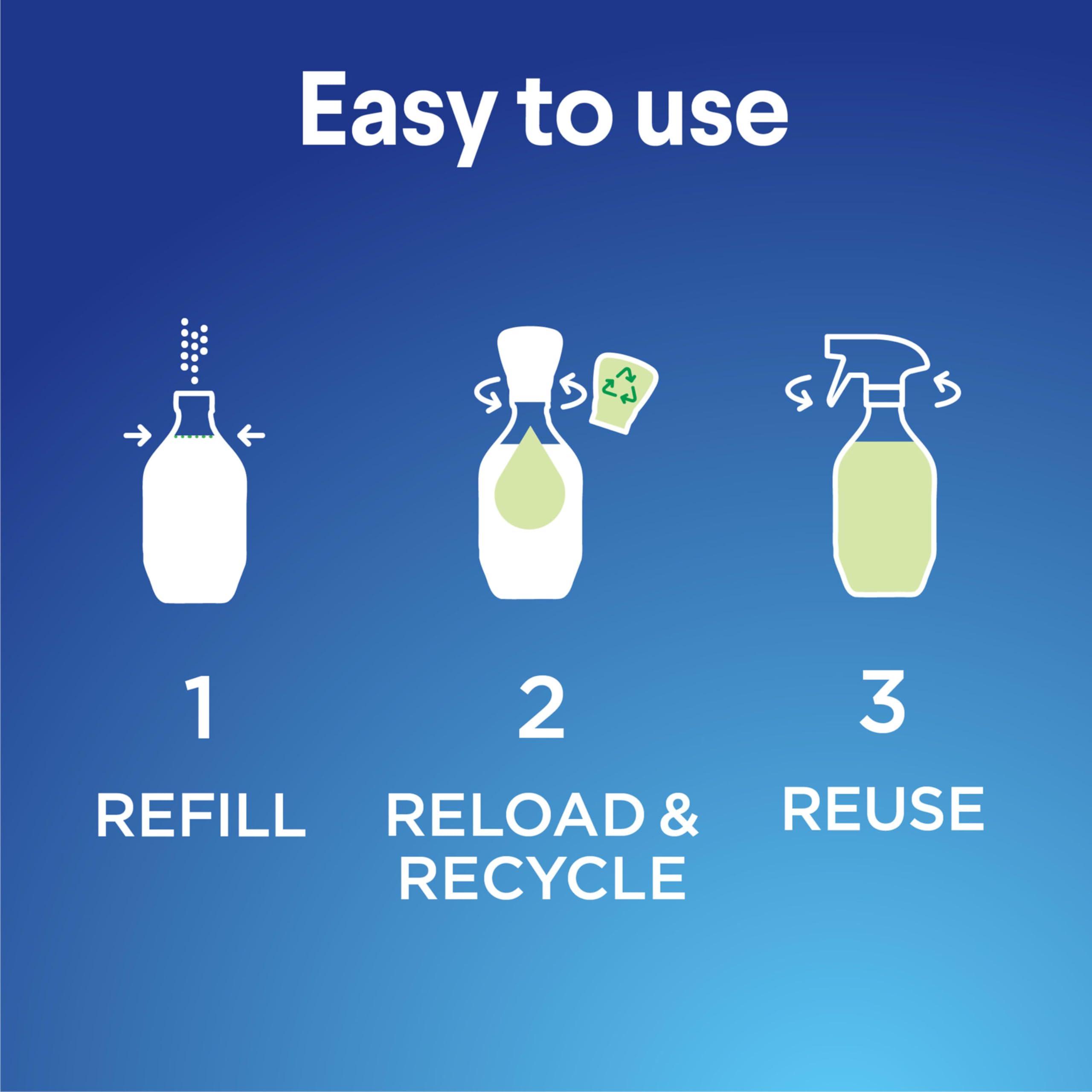 Clorox Multi-Purpose Spray Starter Kit 3x1.125fo, Household Essentials, Concentrated Refill + 20fo Spray Bottle - Image 3
