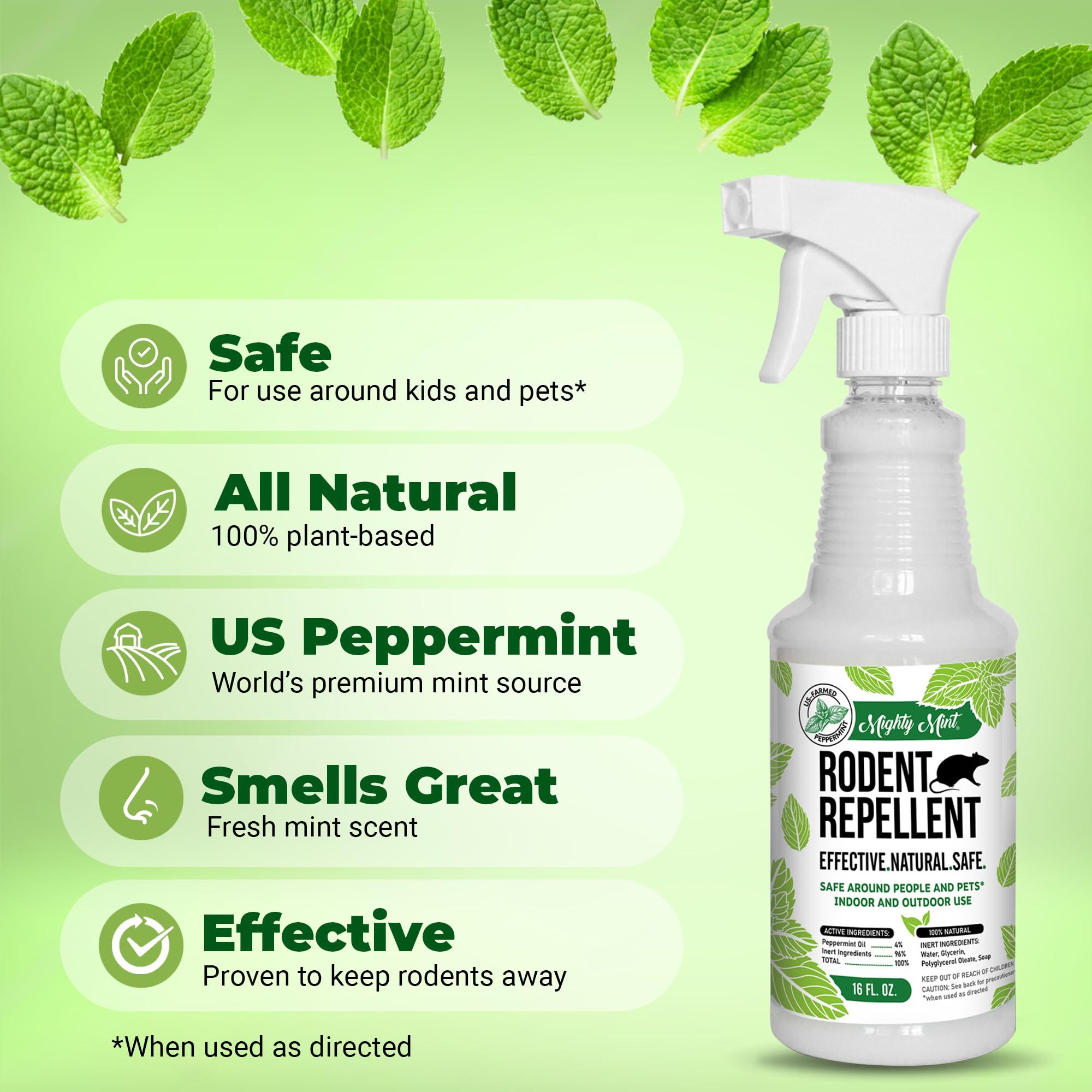 Mighty Mint Mouse Repellent Pouches & Rodent Repellent Spray Bundle - Image 7
