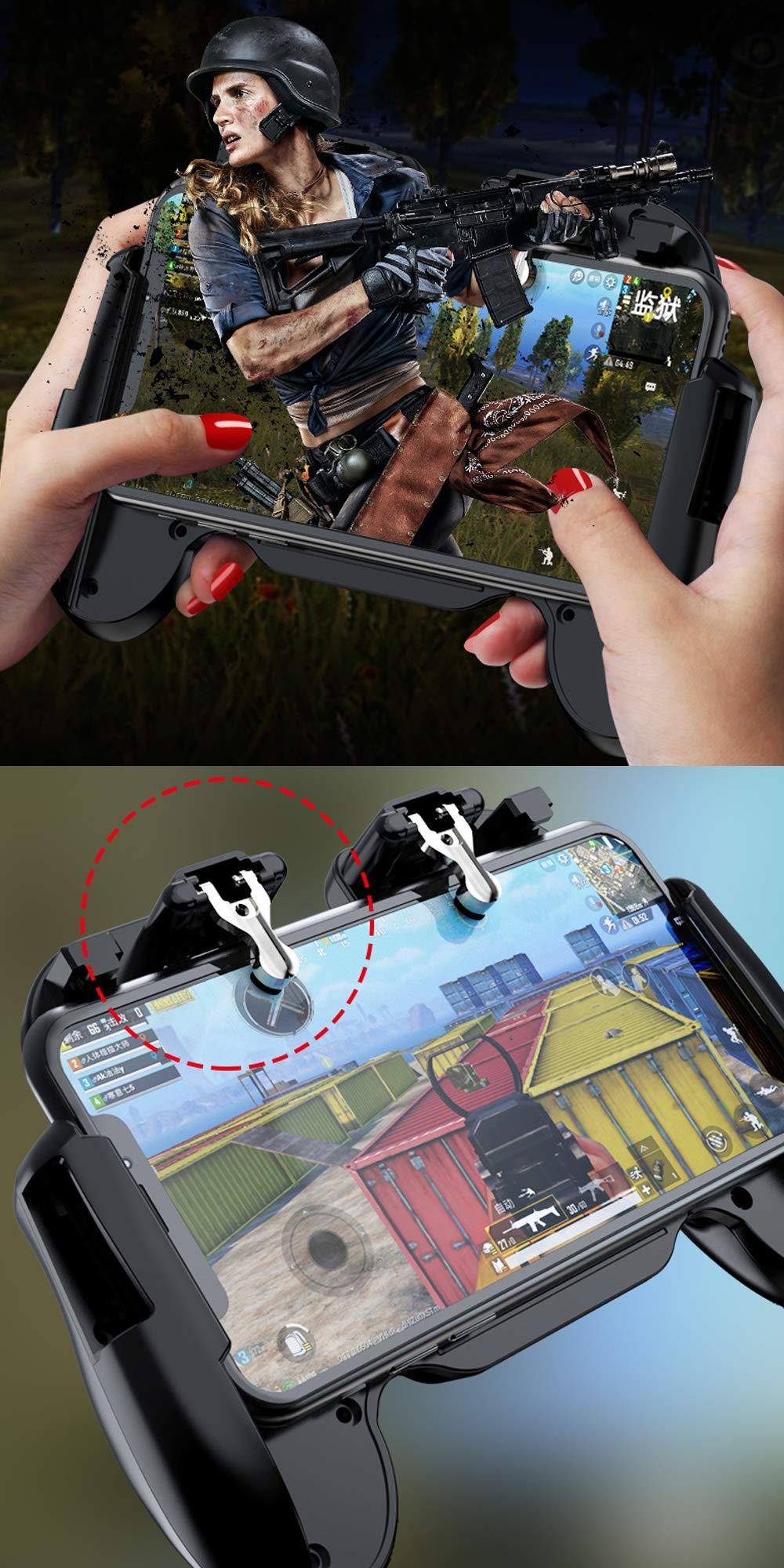 Ytuomzi Mobile Phone PUBG Game Controller L1R1 Shoot and Aim Trigger Joystick Ergonomic Gamepad for PUBG Mobile/Knives Out,Phone Gaming Controller for 4.7''- 7.0'' Android & iOS (H6) - Image 3