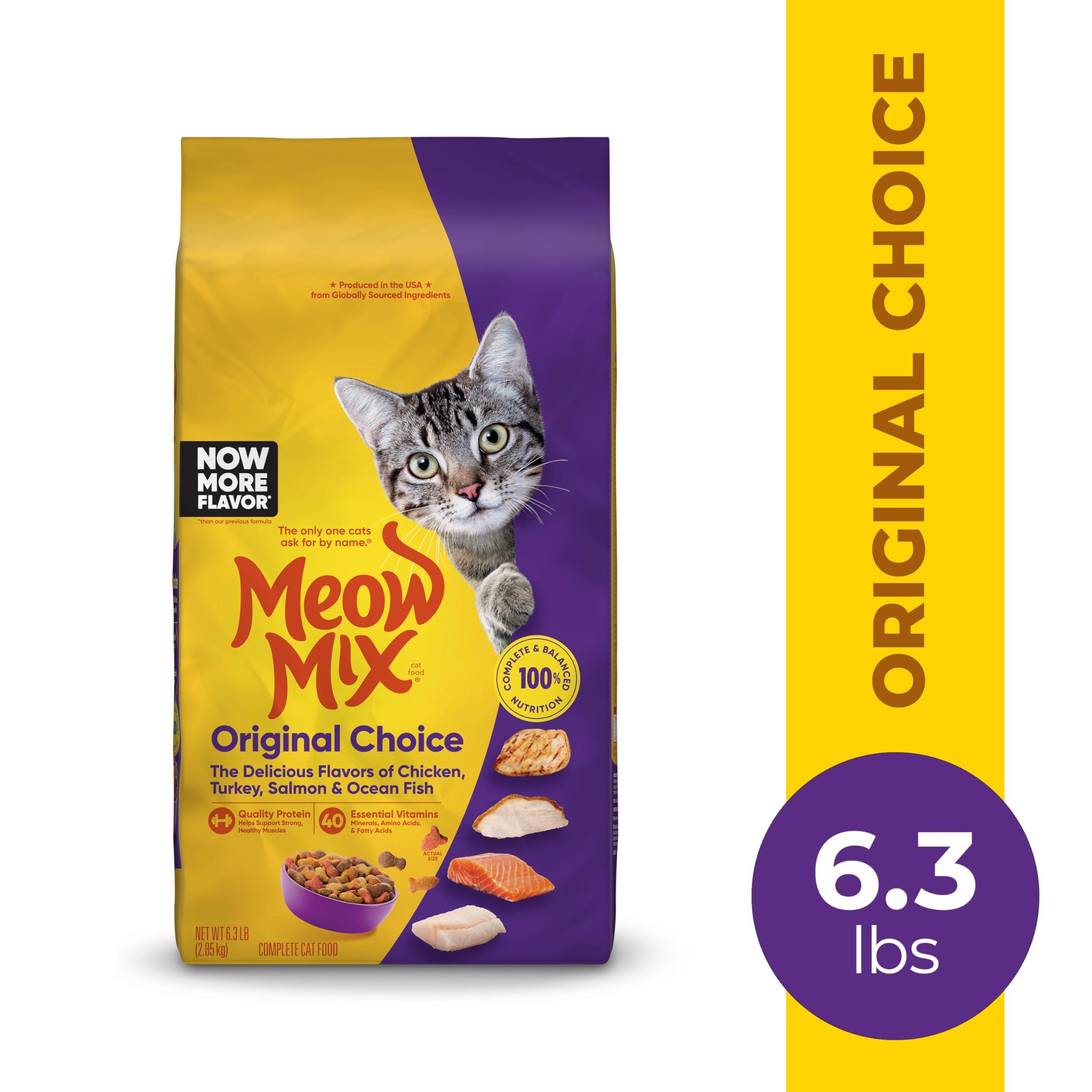 Meow Mix Original Choice Dry Cat Food, 6.3 Pound Bag - Image 2