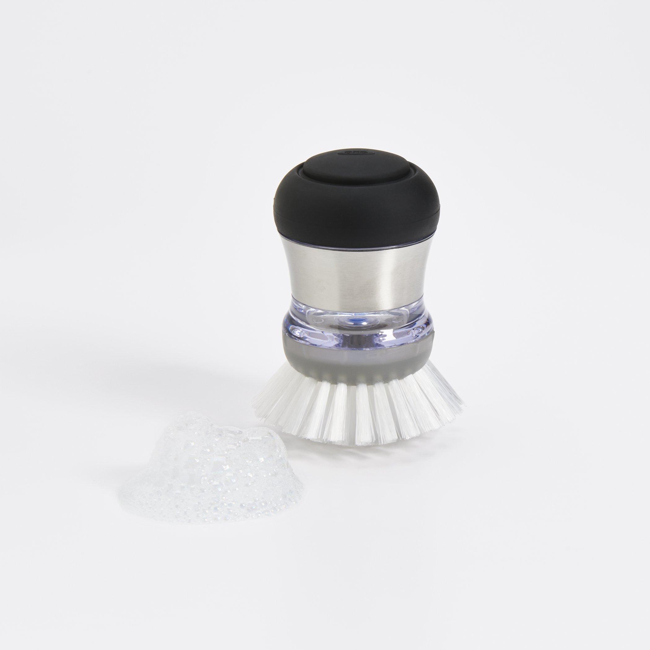 OXO SteeL Soap Dispensing Palm Brush Refills,2 count (Pack of 1) - Image 4