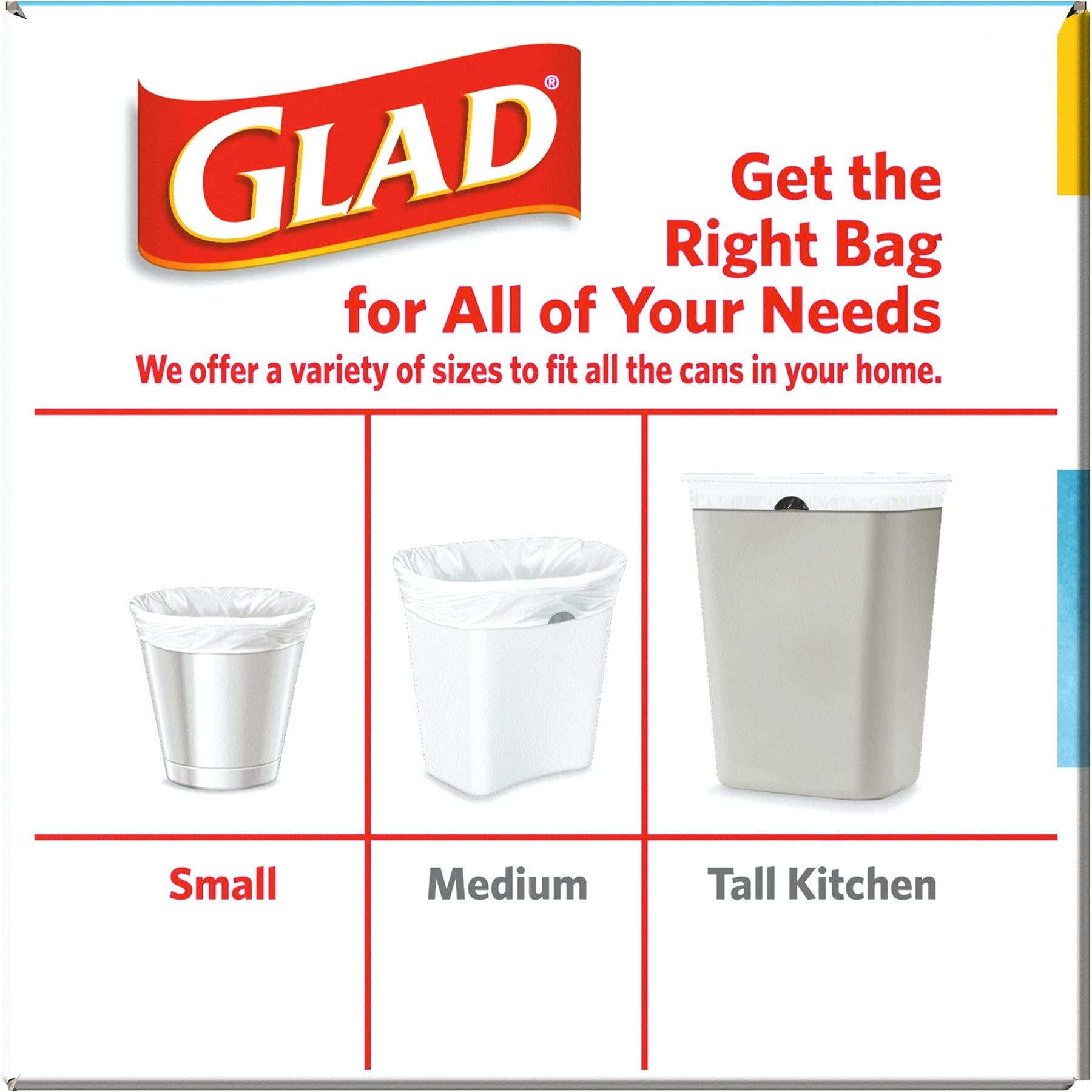 Glad Odorshield Small Drawstring Trash Bags, 4 Gal, Febreze Beachside Breeze, 80 Ct, Pack May Vary - Image 11
