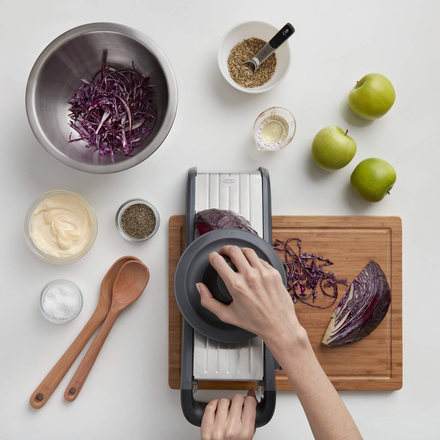 OXO Good Grips Chef's Mandoline Slicer 2.0, Black & Steel - Image 2