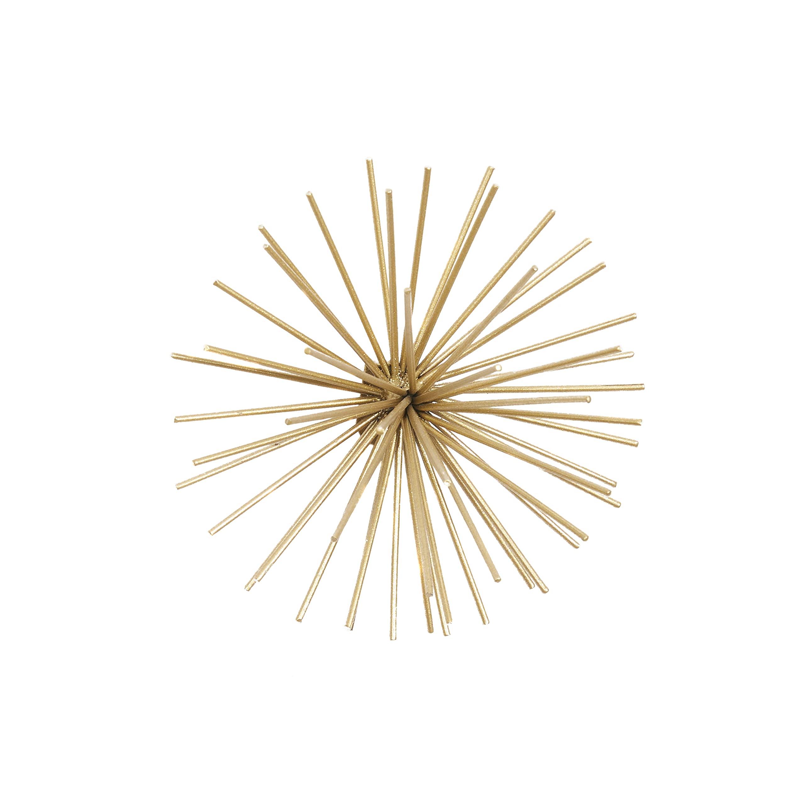 Deco 79 Metal Starburst 3D Long Spike Wall Decor, Set of 3 6", 9", 12"W, Gold - Image 5