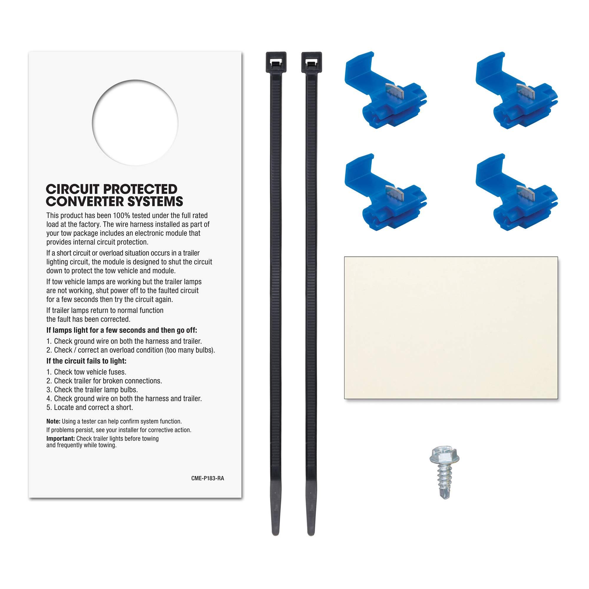 CURT 59236 Weather-Resistant Multi-Function Splice-in Trailer Tail Light Converter Kit, 4-Pin Wiring Harness - Image 12