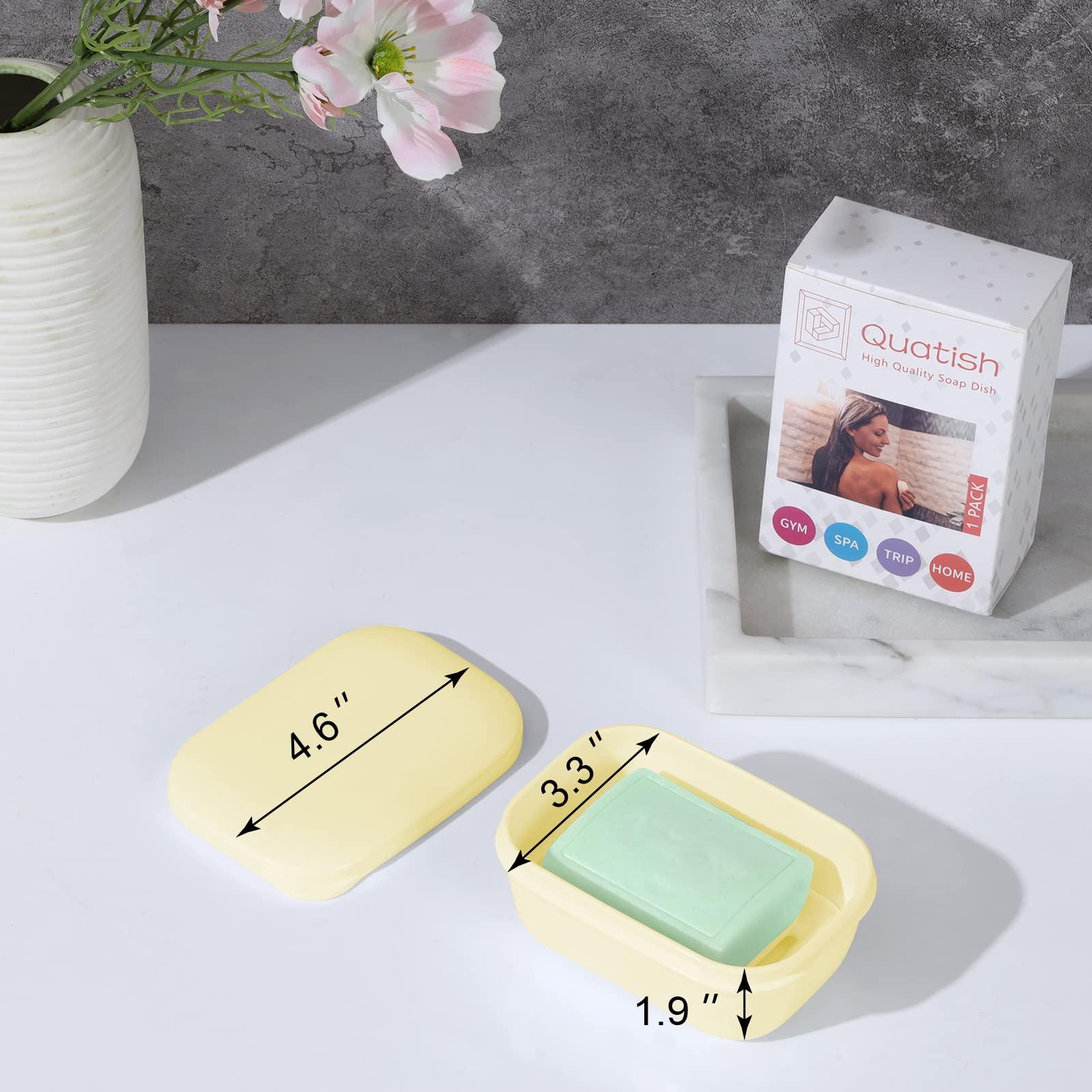 Quatish 4 Pack Travel Soap Case Leakproof, Portable Travel Bar Soap Holder Container with Lid for Camping, Gym, Multicolor - Image 2