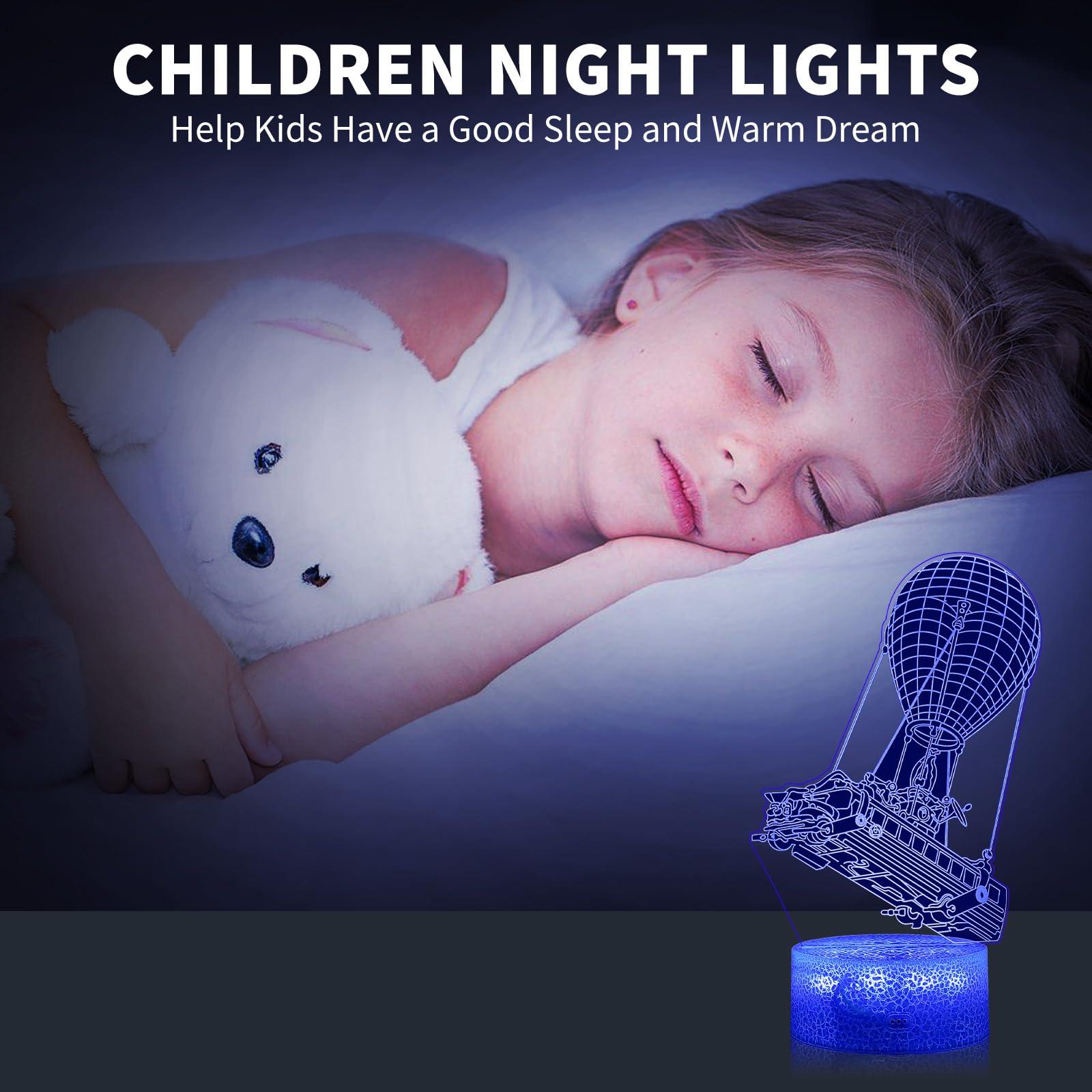 Battle bus Game Room Night Lights Lamp 3D LED Desk Table Light Remote Control & 16 Colors Battleroyal Players Modelling Birthday Holiday Christmas Festival Gift Ideas Decor for Boys Girls Teen - Image 3