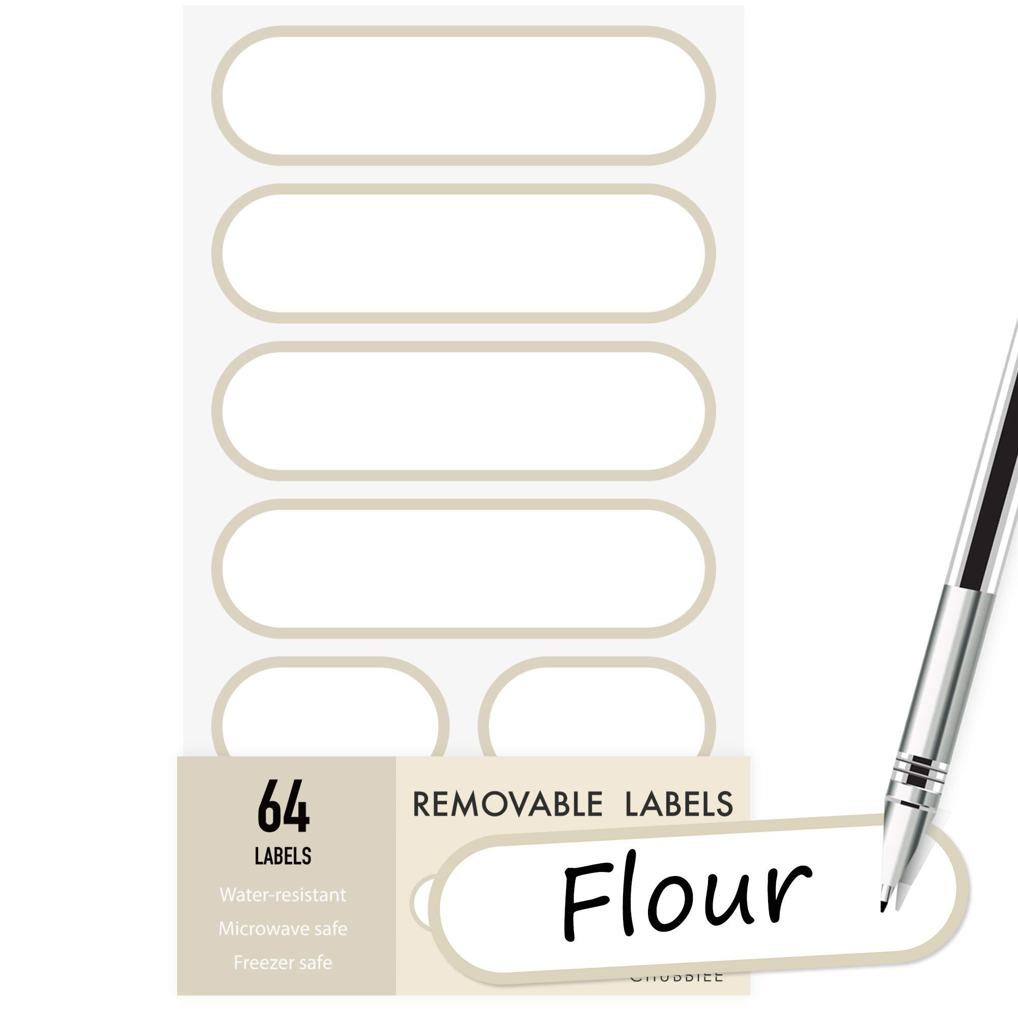 Waterproof Kitchen Labels for OXO POP Food Storage Containers and Home Organization, Pack of 64 - Image 4