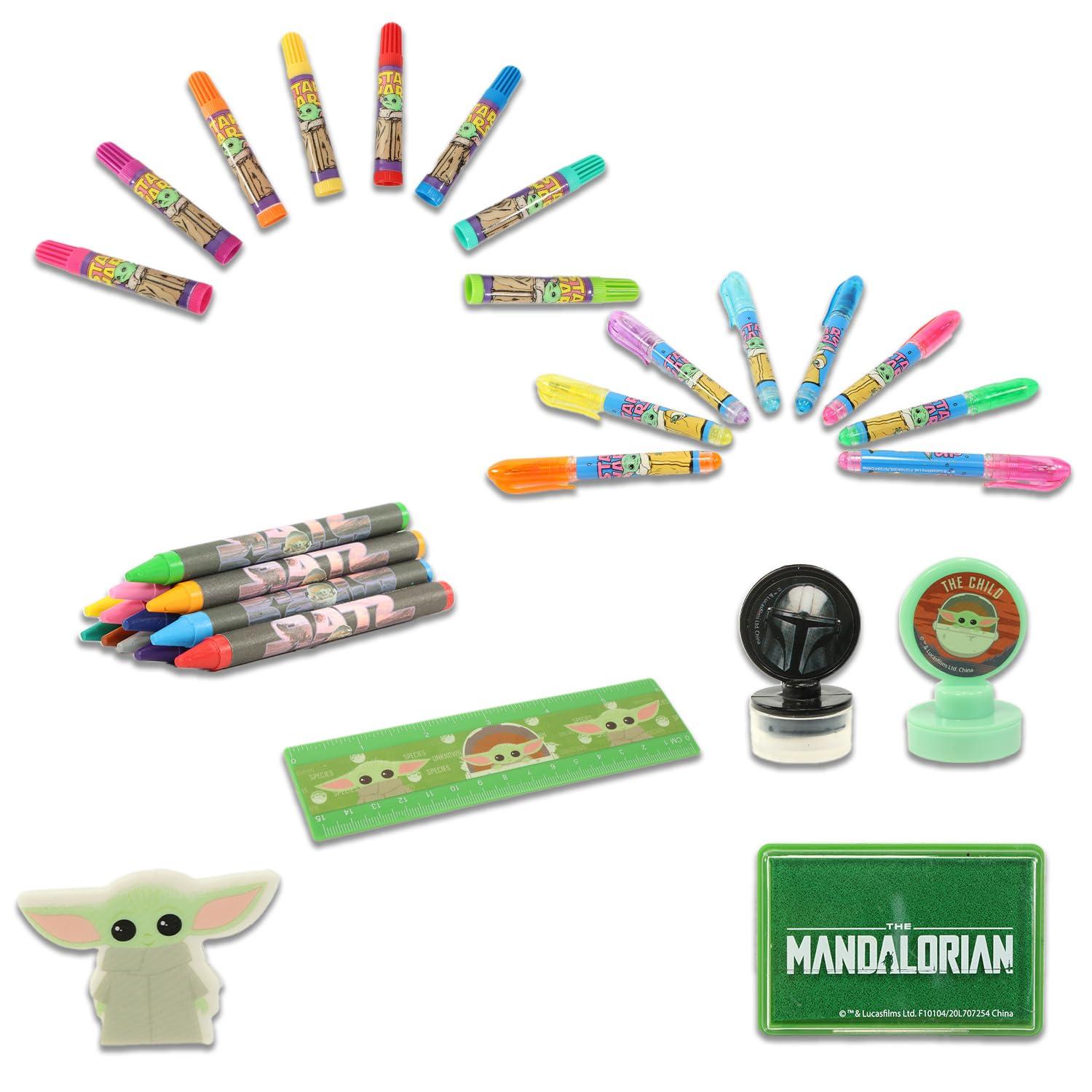 Baby Yoda Activity Set - 500+ Pc Baby Yoda Arts and Crafts Bundle Includes Mandalorian Activity Set with Activity Sheets, Coloring Pages, Stickers, Tattoos, More | Star Wars Activity Set for Kids - Image 5