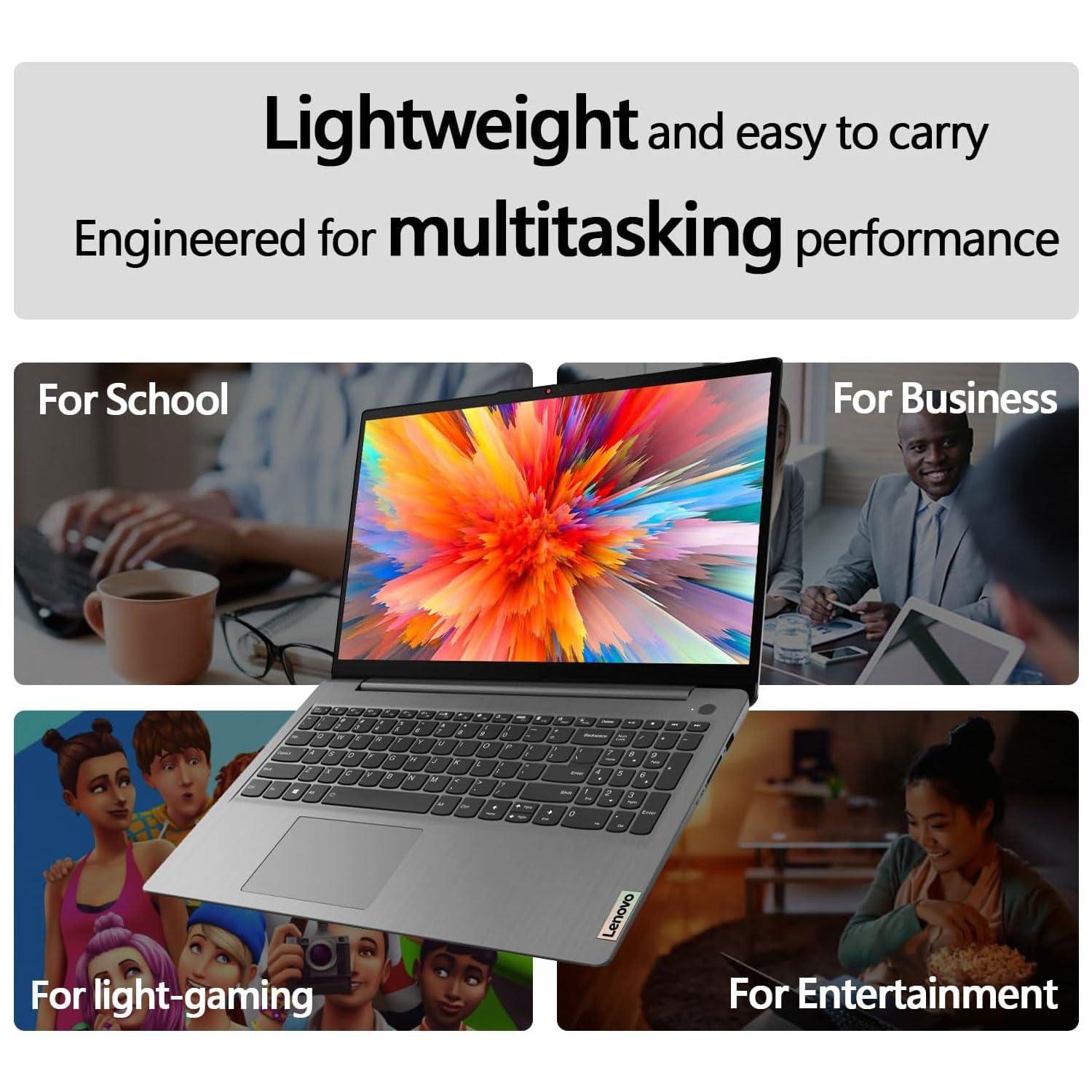 Lenovo IdeaPad 1 Home Laptop, 15.6" FHD Display, Intel Celeron Dual Core Processor, 12GB RAM, 384GB Storage(128GB eMMC + 256GB PCIe), 1 Yr Office 365, Wi-Fi 6, W11H, Additional 1 Yr ADP - Image 5